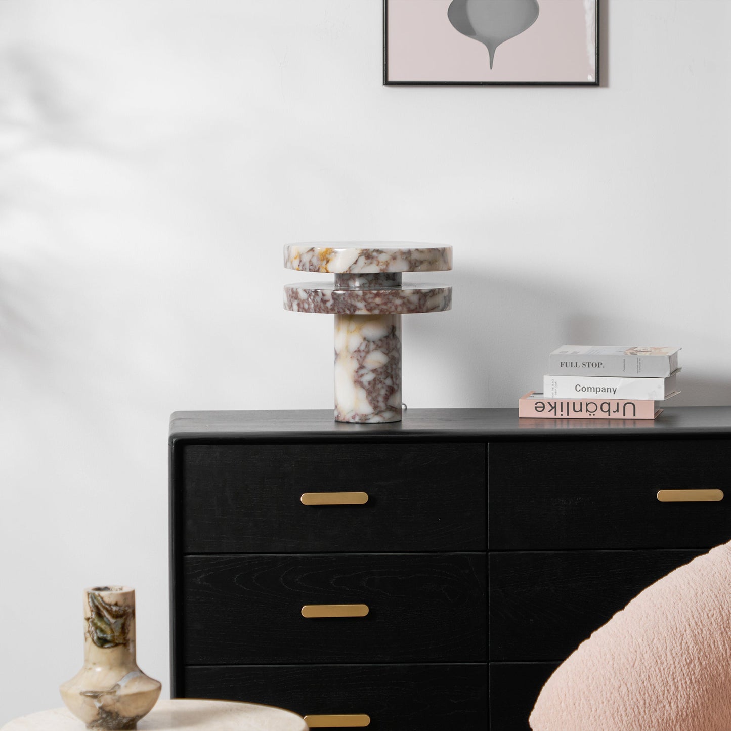 Altar Table Lamp | Marble | Bvlgari Red & White