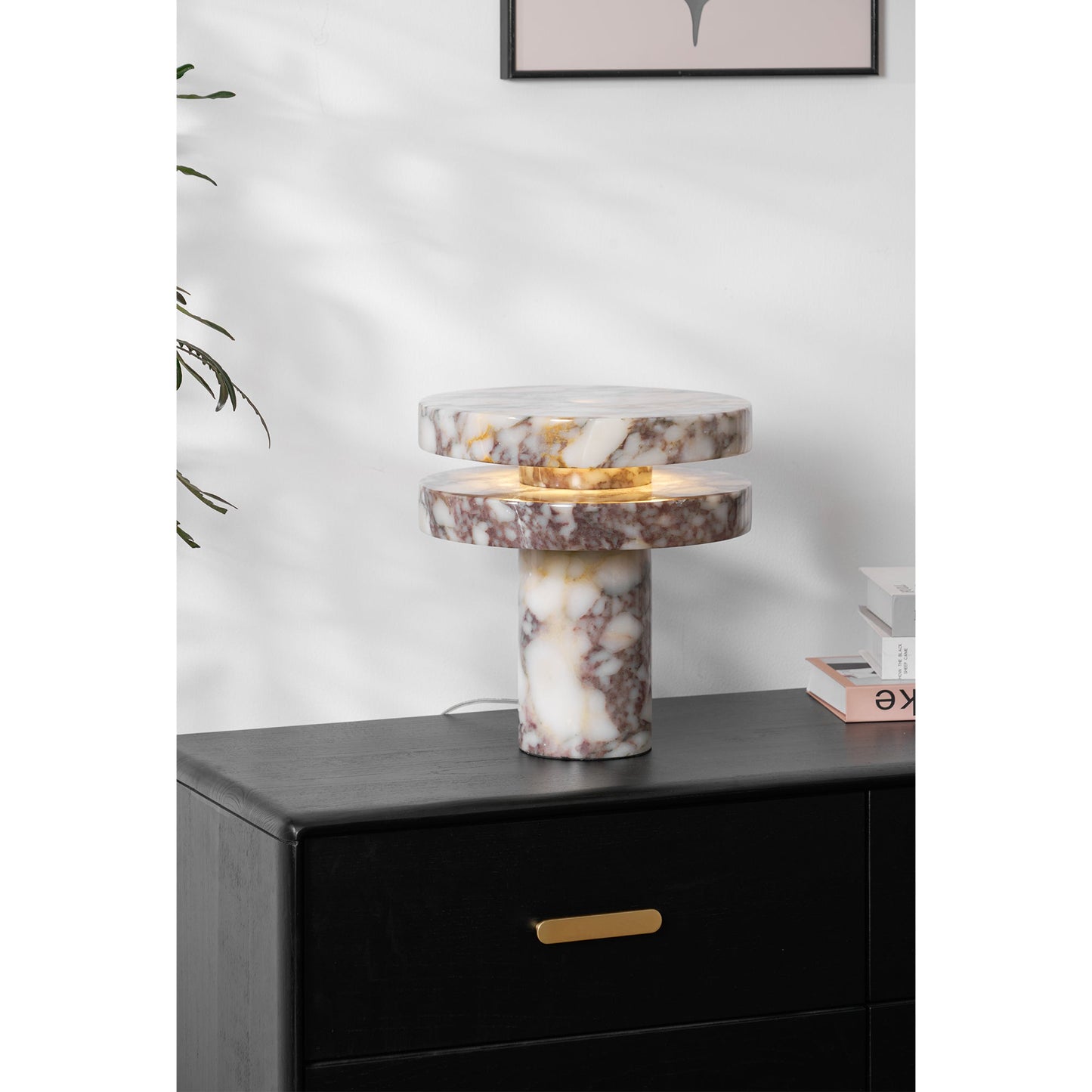 Altar Table Lamp | Marble | Bvlgari Red & White