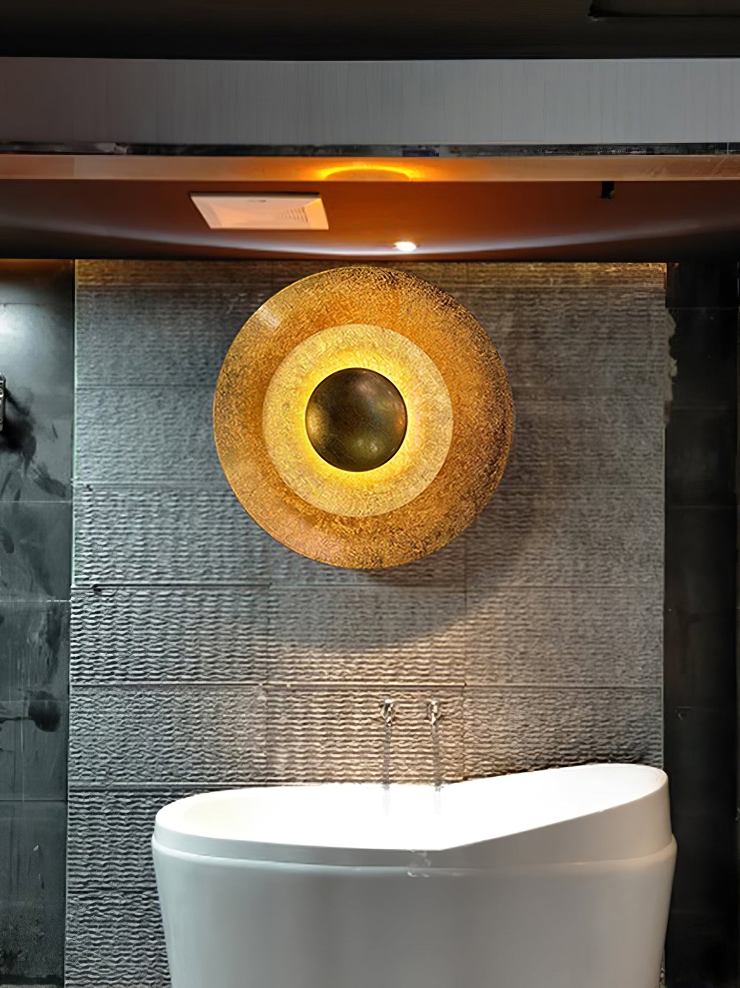 Machine Wall Lamp | Metal, Gold Foil | Various Sizes