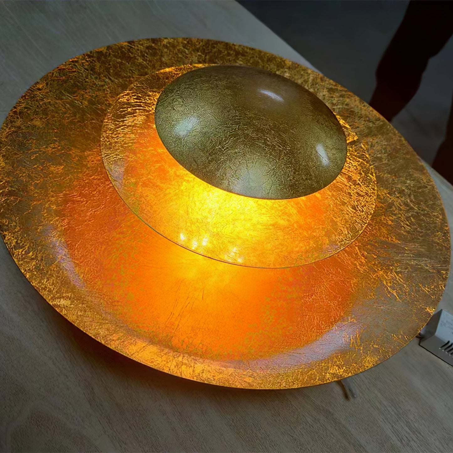 Machine Wall Lamp | Metal, Gold Foil | Various Sizes