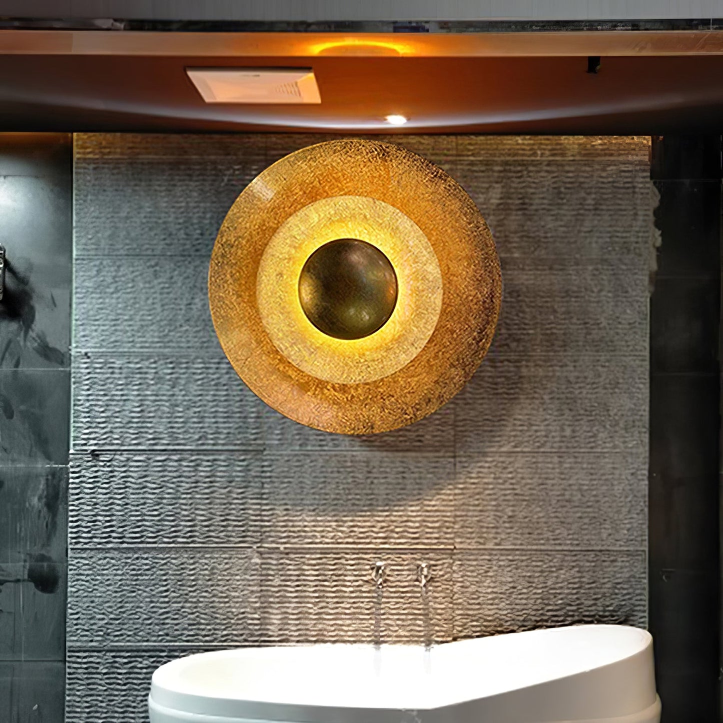 Machine Wall Lamp | Metal, Gold Foil | Various Sizes