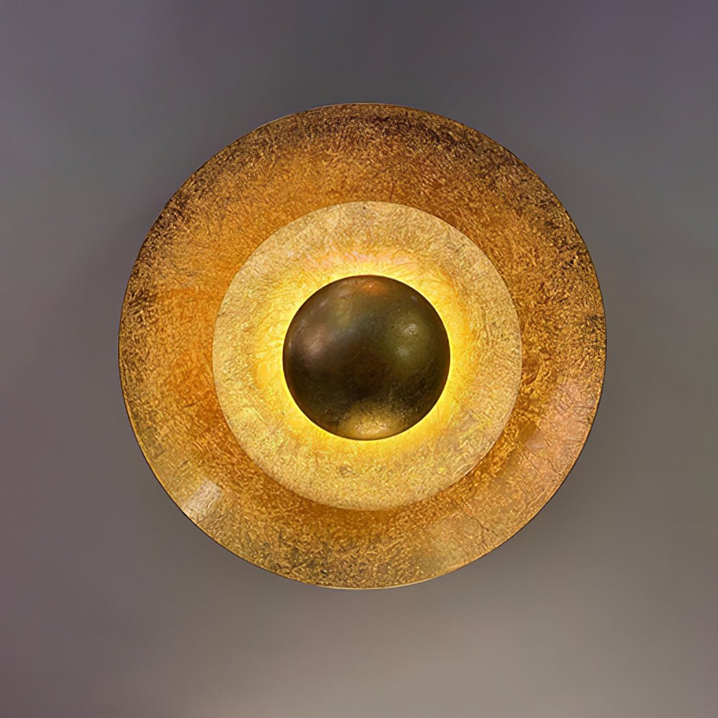 Machine Wall Lamp | Metal, Gold Foil | Various Sizes