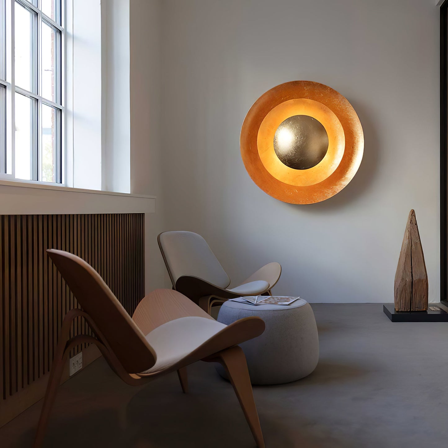 Machine Wall Lamp | Metal, Gold Foil | Various Sizes
