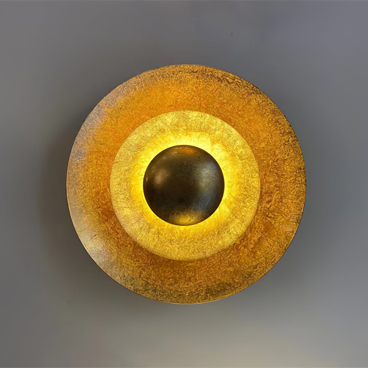 Machine Wall Lamp | Metal, Gold Foil | Various Sizes