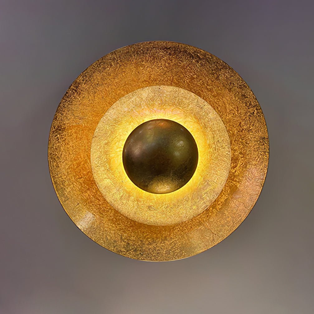 Machine Wall Lamp | Metal, Gold Foil | Various Sizes