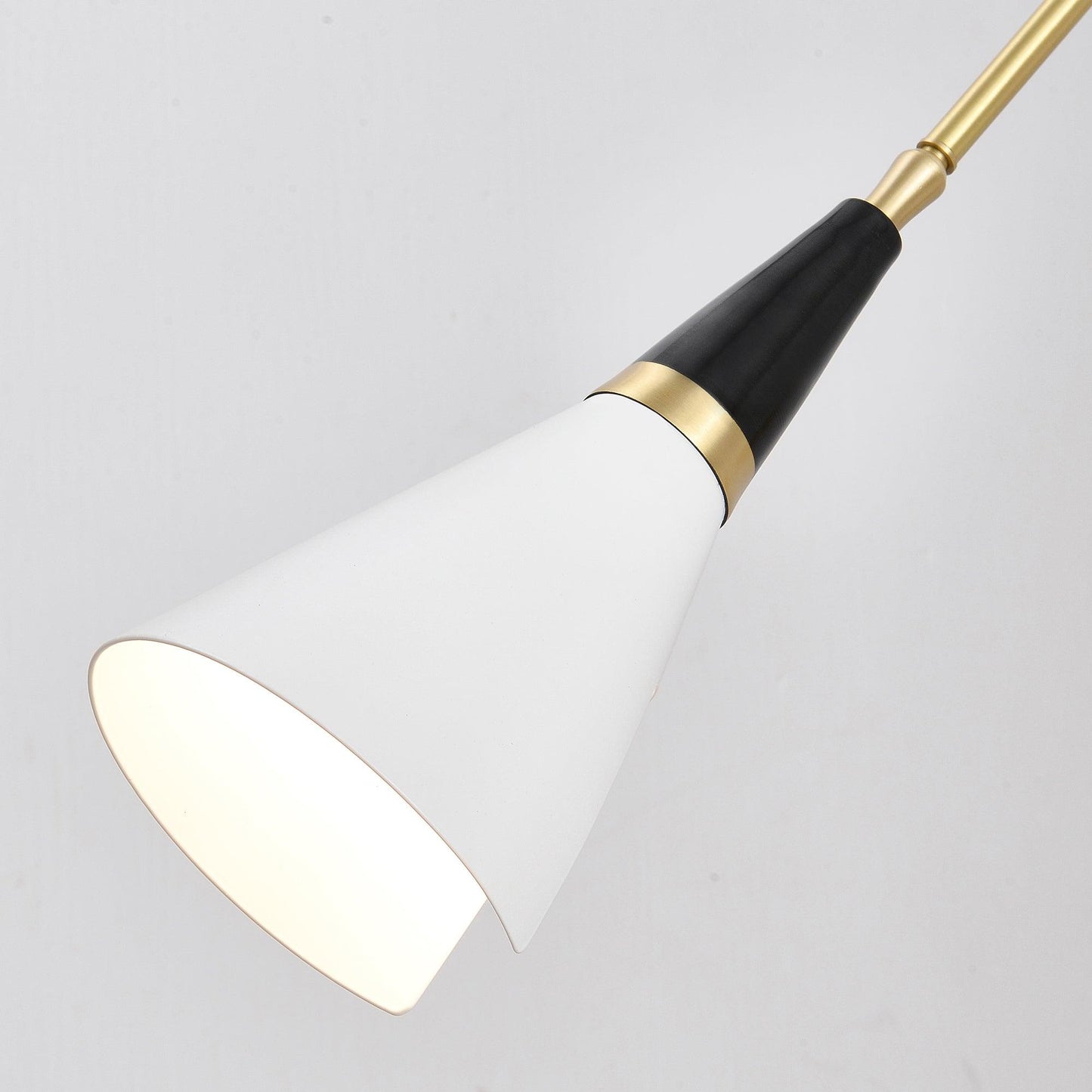 Magari Wall Lamp | Adjustable Metal & Glass Design | White, Black, Brass