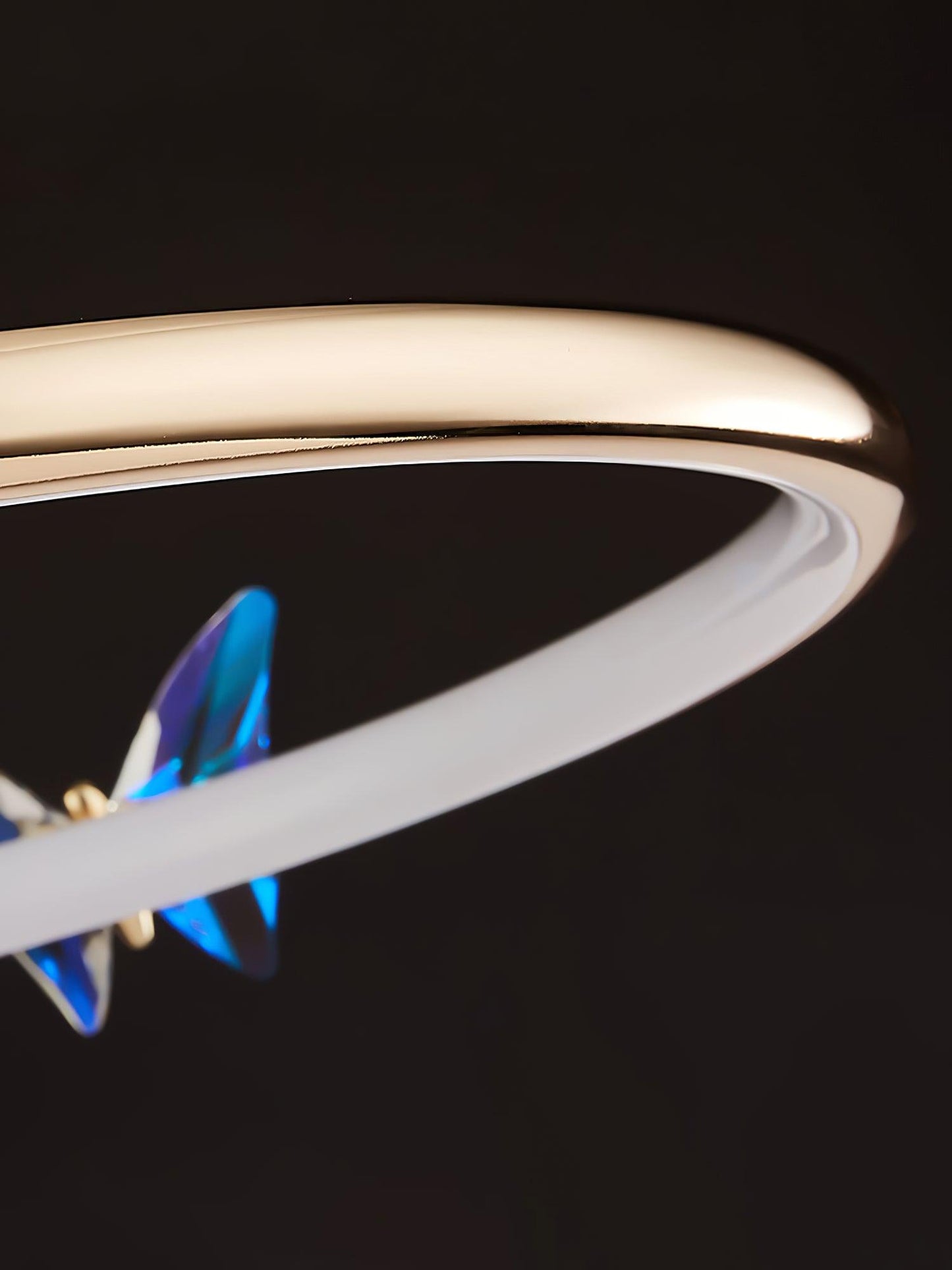 Magic Butterfly Ceiling Lamp | Aluminum Alloy & Crystal | Gold or Transparent
