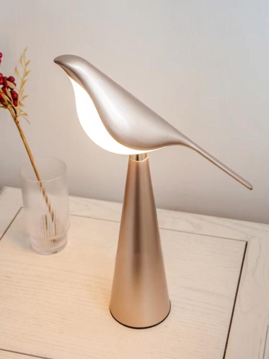 Magpie Art Table Lamp | Metal & Acrylic | Blue, Green, Rose Gold