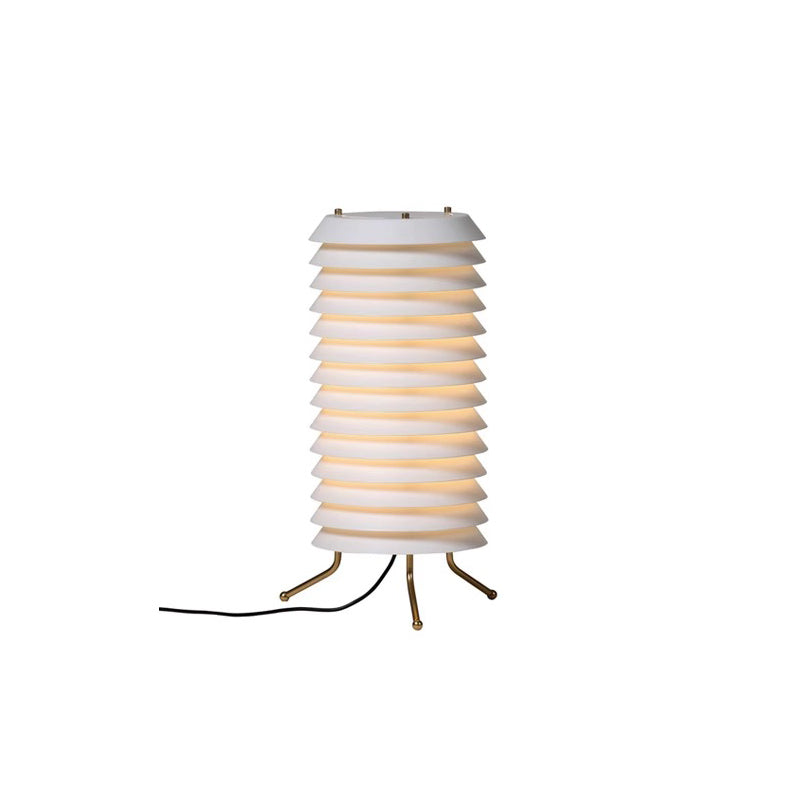 Baltic Tower Table Lamp | Metal | White Shade