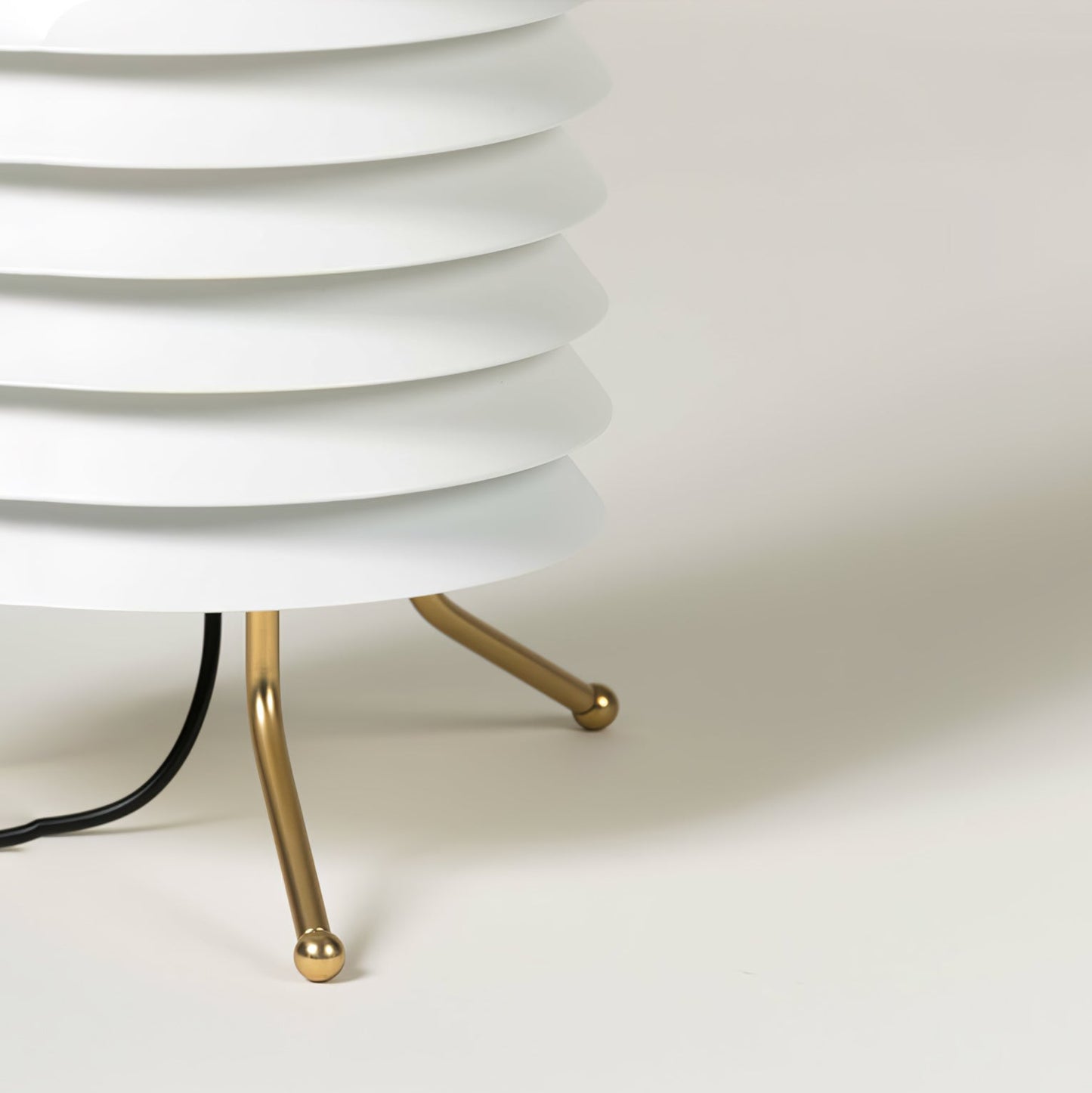 Baltic Tower Table Lamp | Metal | White Shade