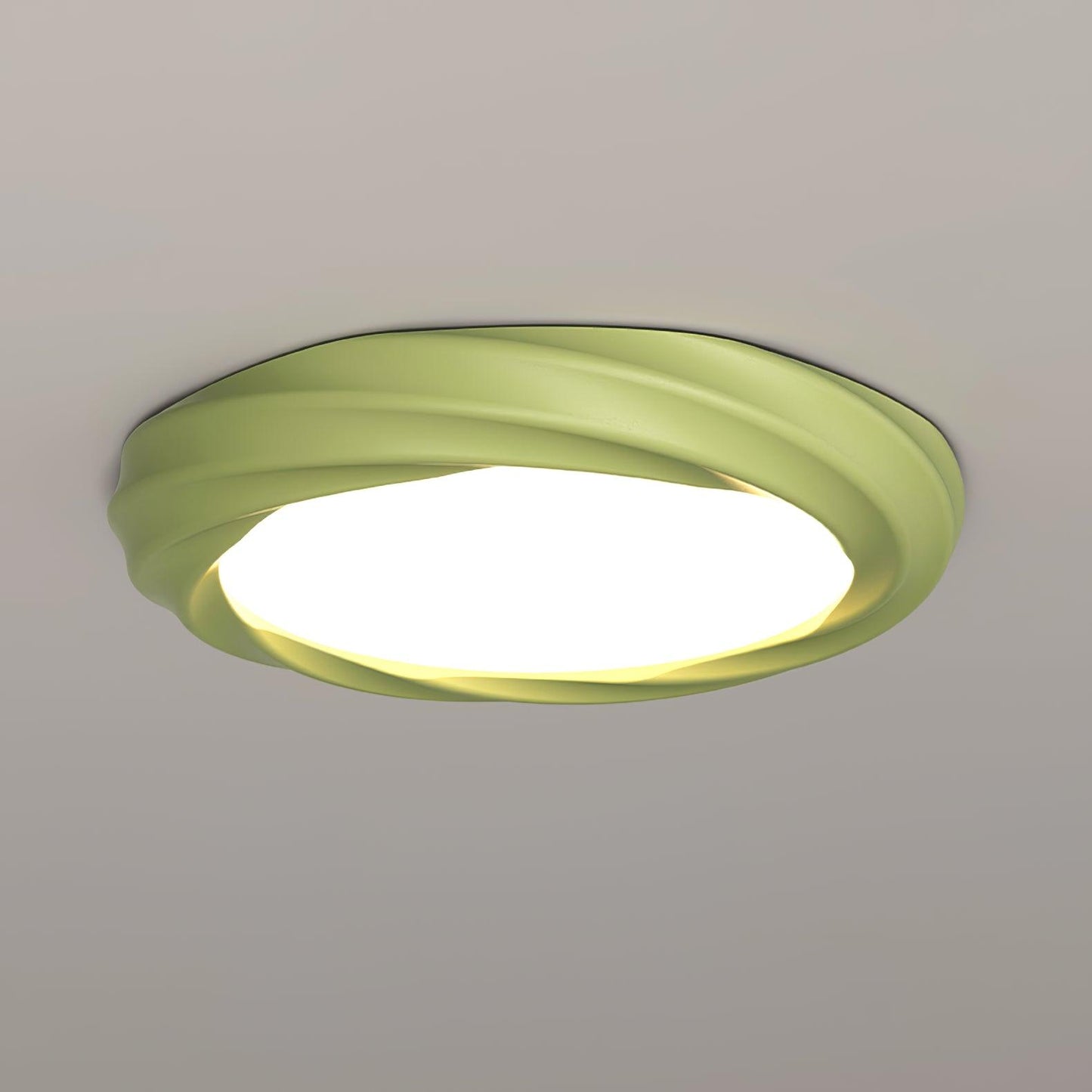 Maivy LED Flush Mount Ceiling Light | Acrylic & Resin | White, Beige, Green