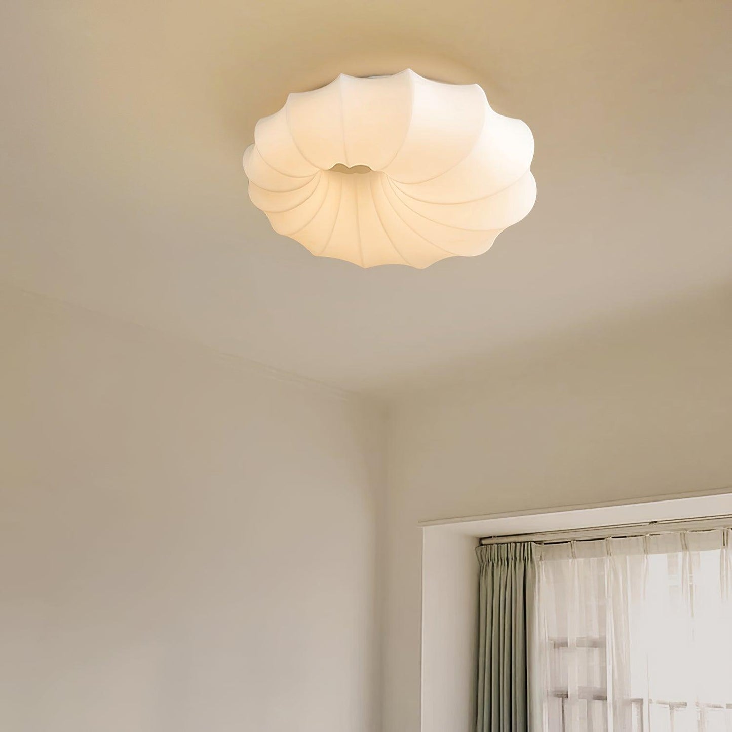 Malibu Ceiling Lamp | Metal & PE | White