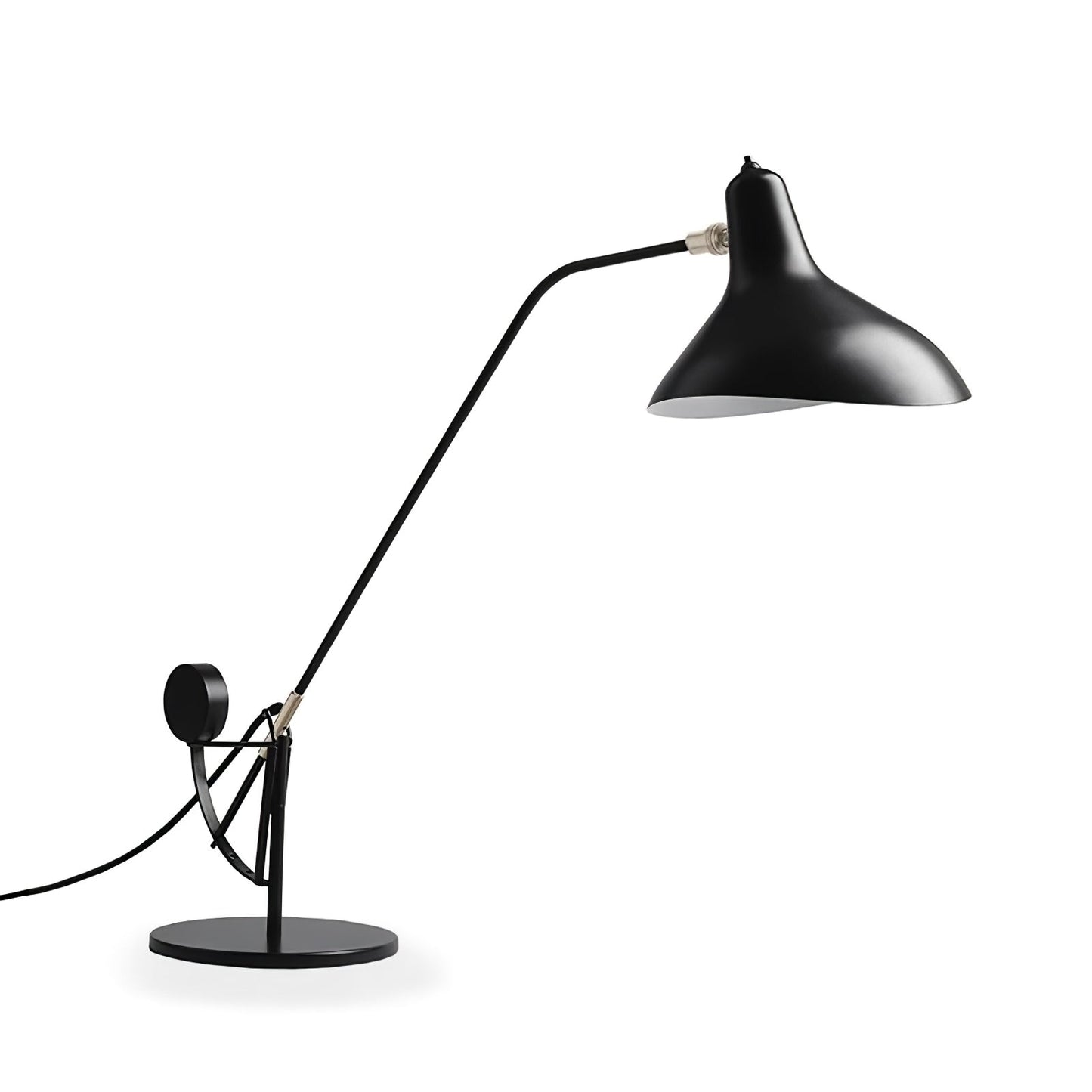 Oculus Table Lamp | Matte Black Metal | Adjustable Design