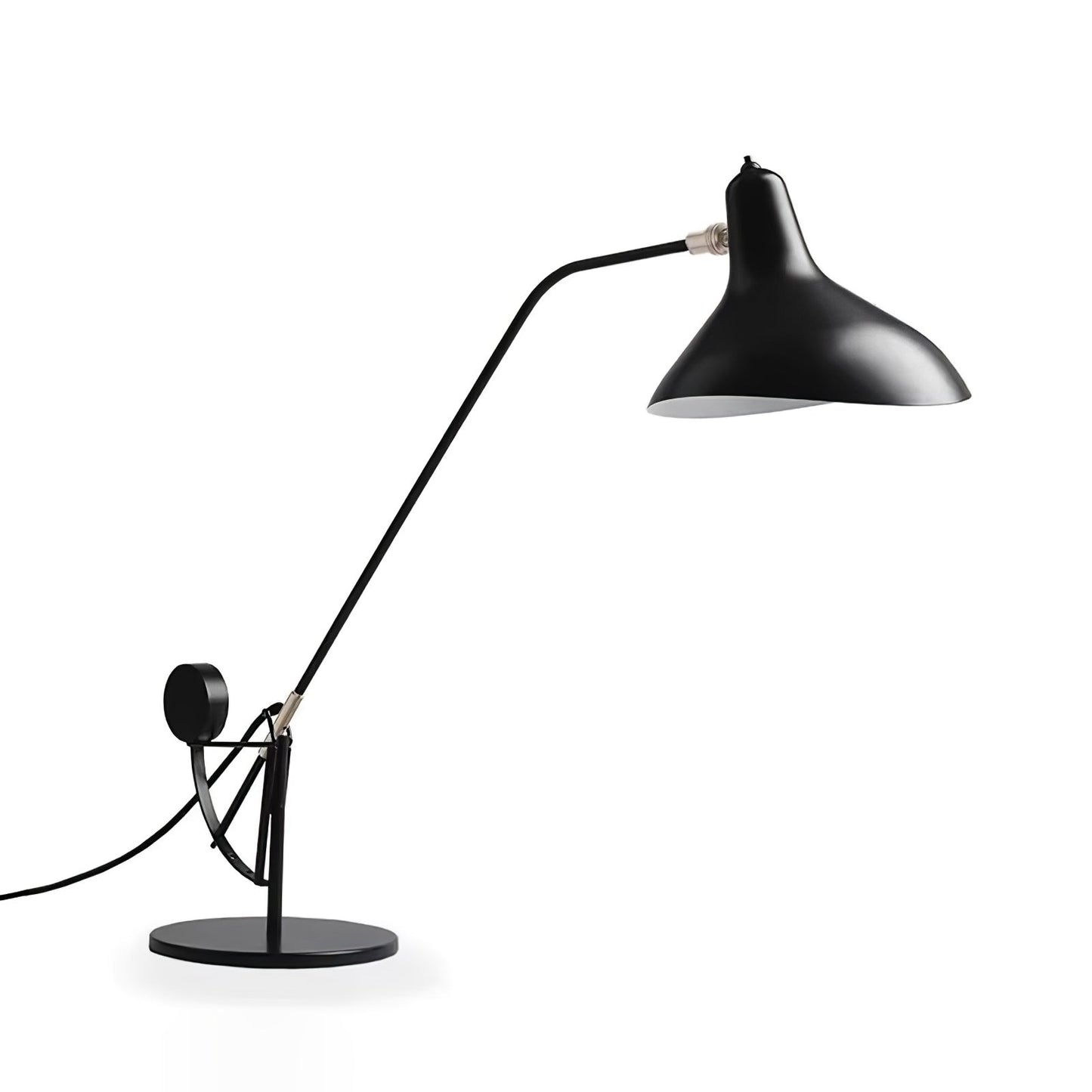 Oculus Table Lamp | Matte Black Metal | Adjustable Design