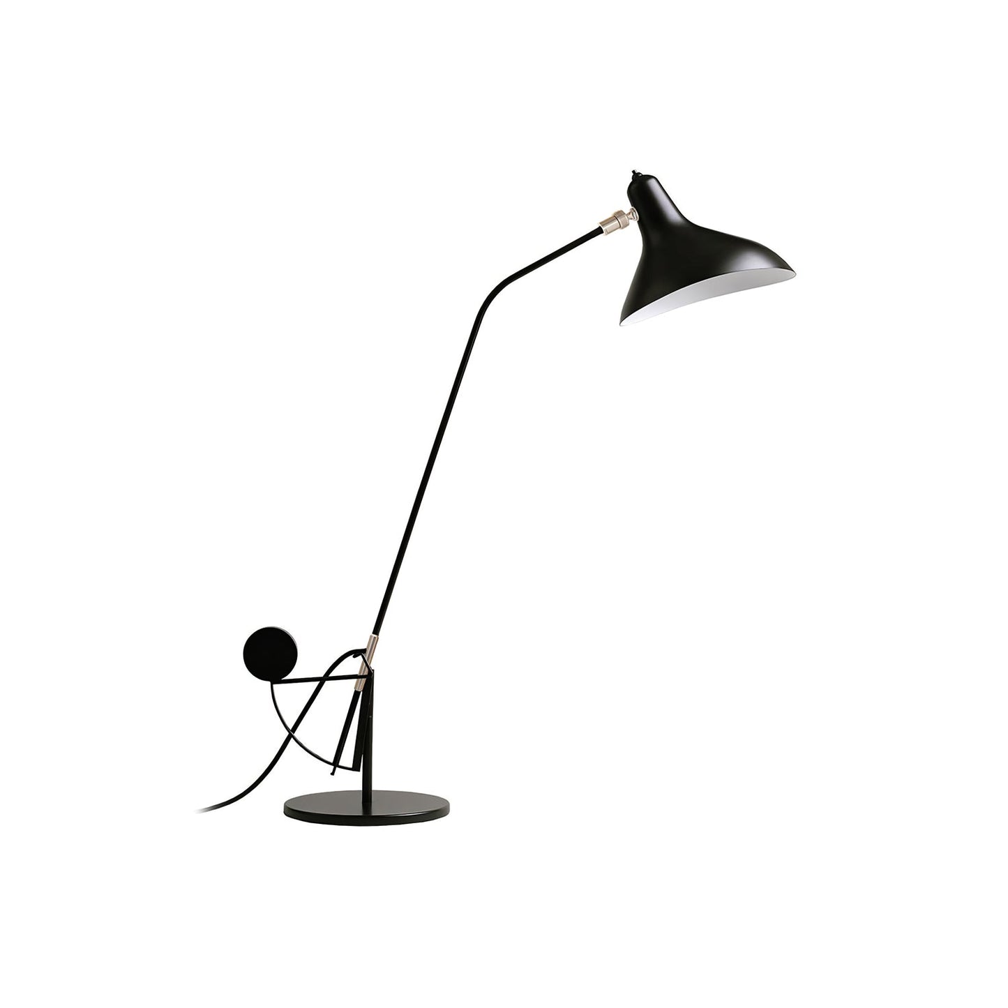 Oculus Table Lamp | Matte Black Metal | Adjustable Design