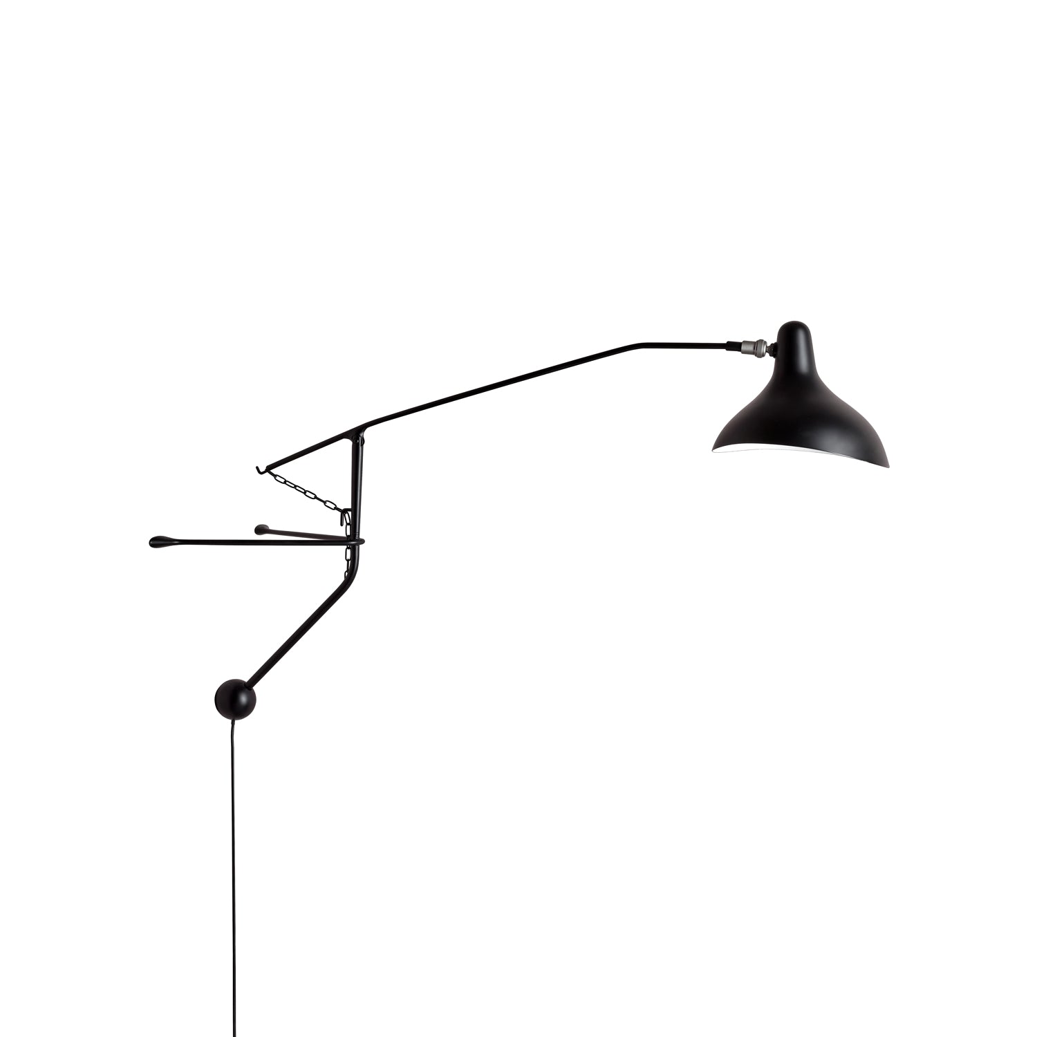 Mantis Arm Wall Lamp | Iron | Black