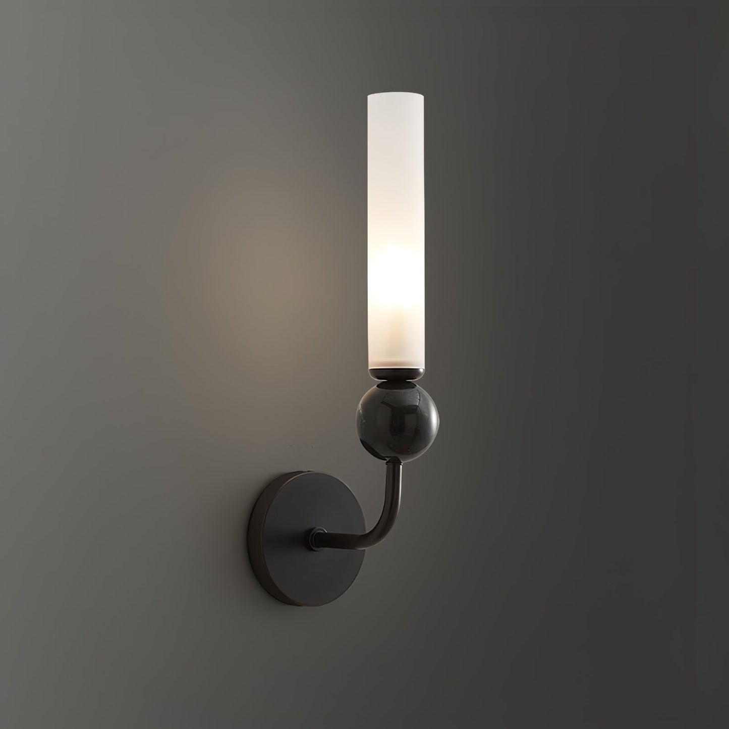 Marble Vertical Wall Lamp | Brass & Acrylic | Black, White, Green Marble