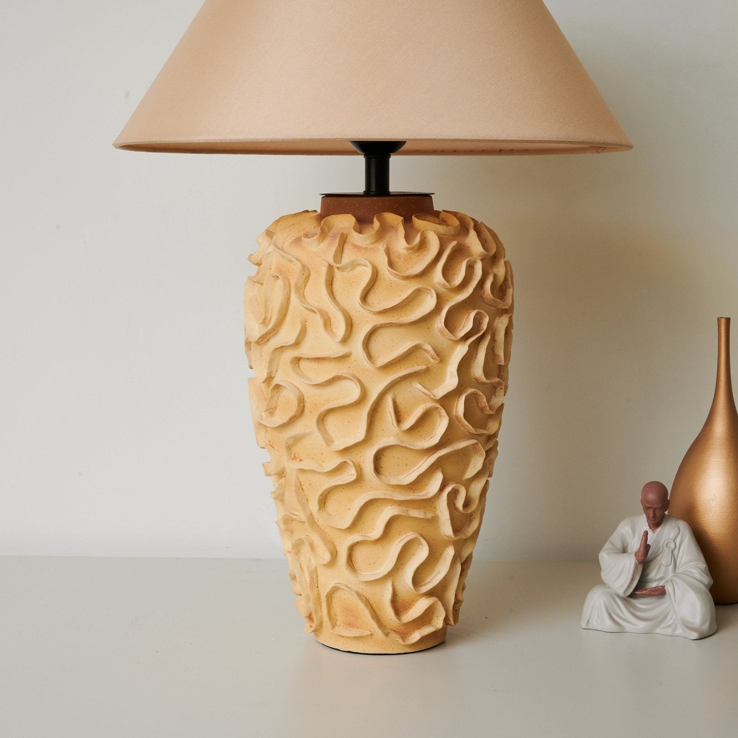 Marelo Table Lamp | Ceramic Base | Terracotta