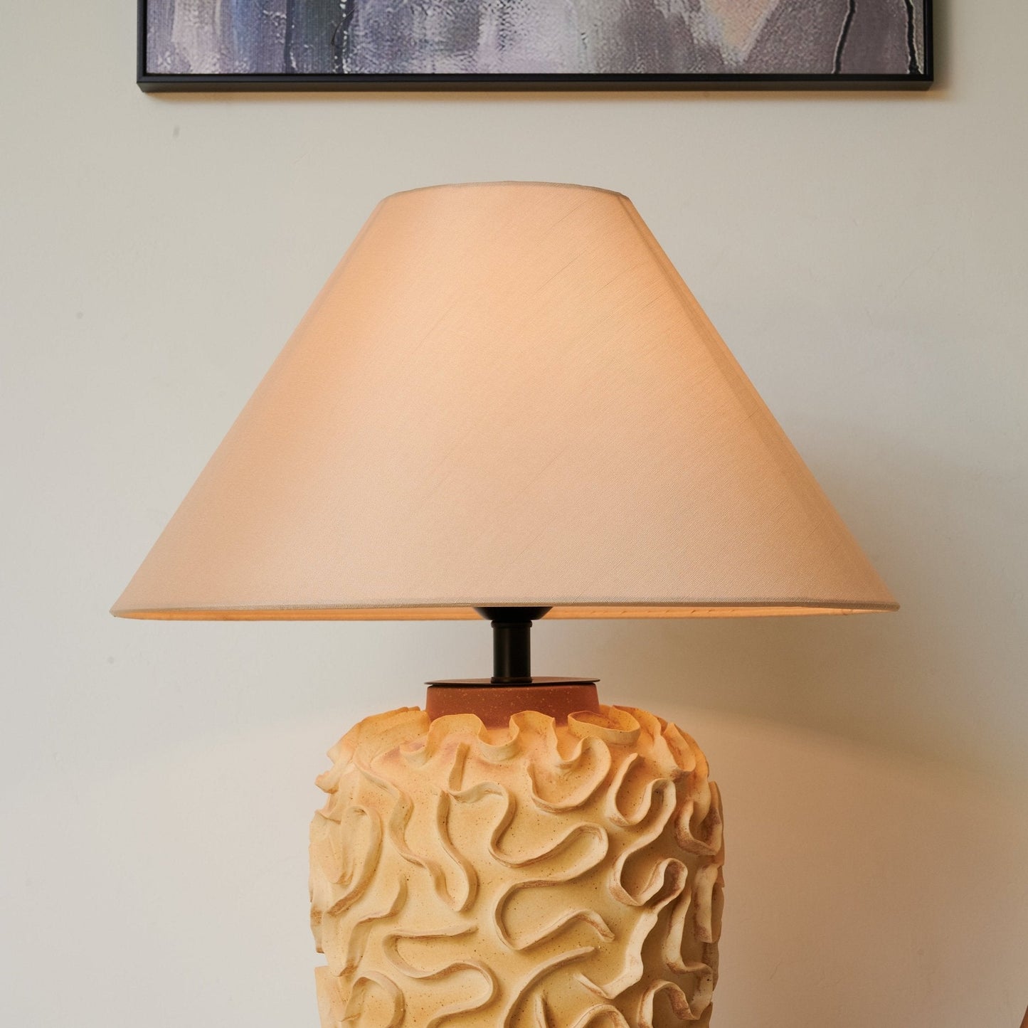 Marelo Table Lamp | Ceramic Base | Terracotta