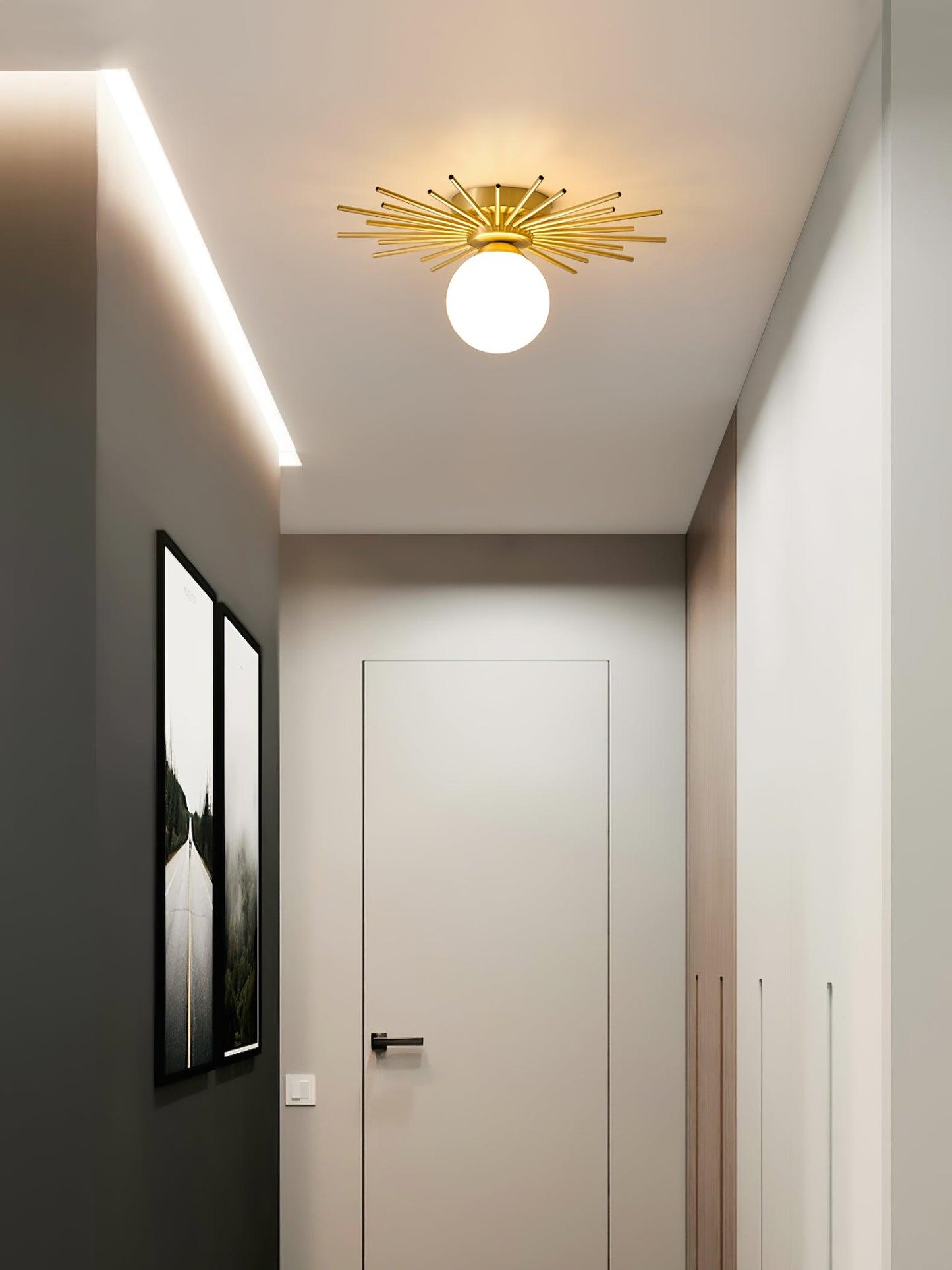 Ceiling Lamp | Brass Gold Finish | 40cm Diameter