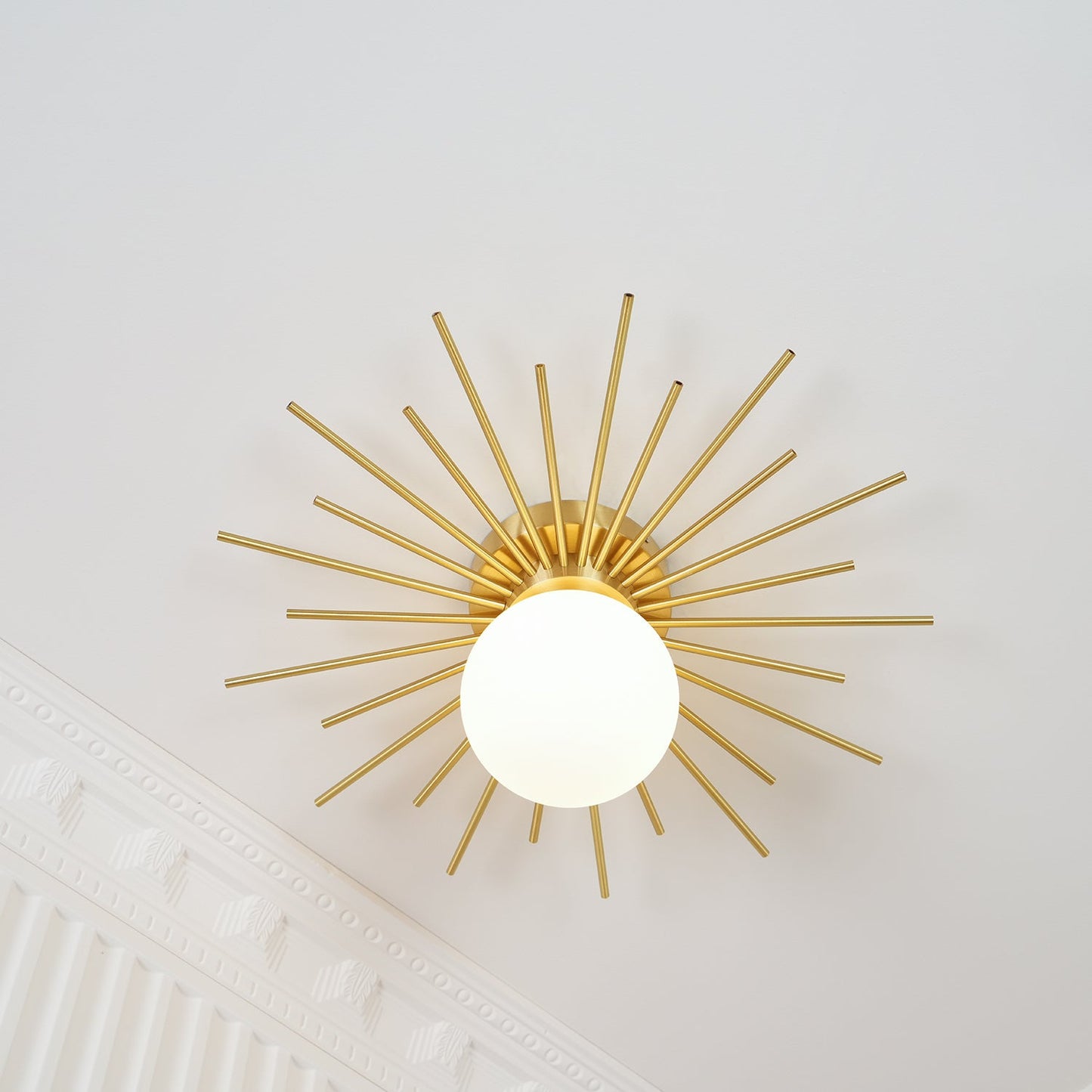 Ceiling Lamp | Brass Gold Finish | 40cm Diameter