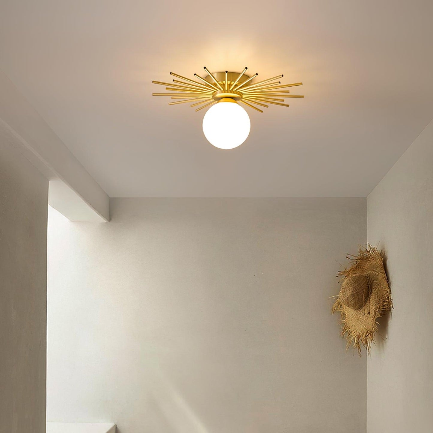 Ceiling Lamp | Brass Gold Finish | 40cm Diameter