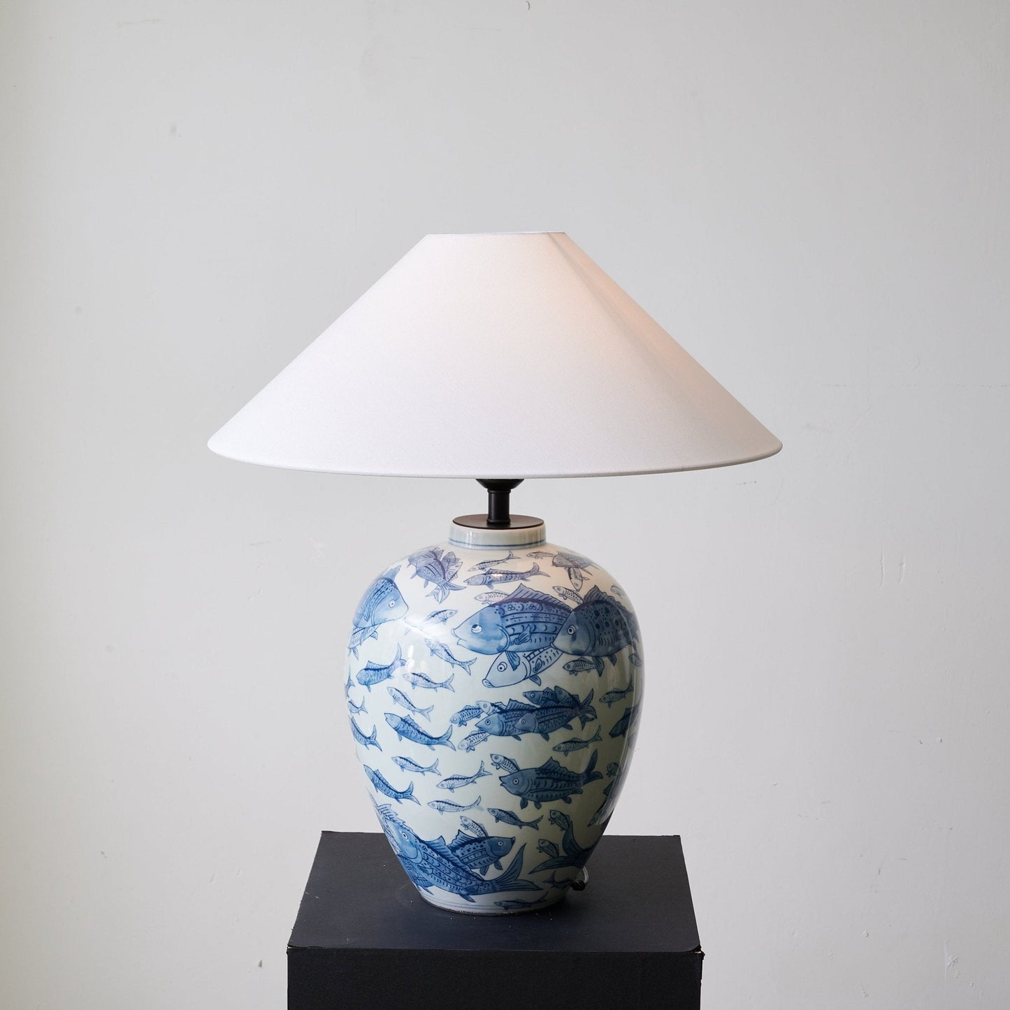 Marina Table Lamp | Porcelain Base | Blue and White