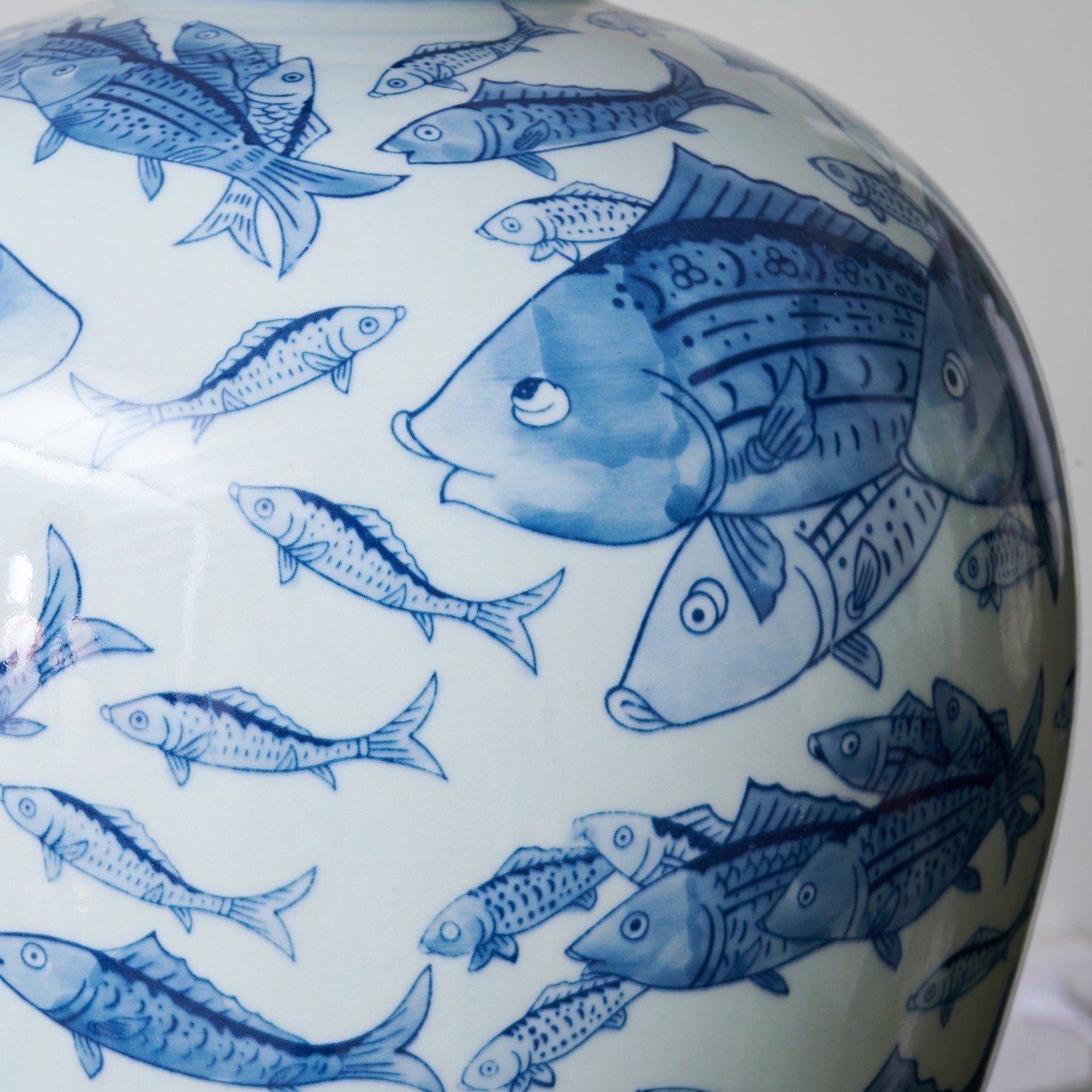 Marina Table Lamp | Porcelain Base | Blue and White