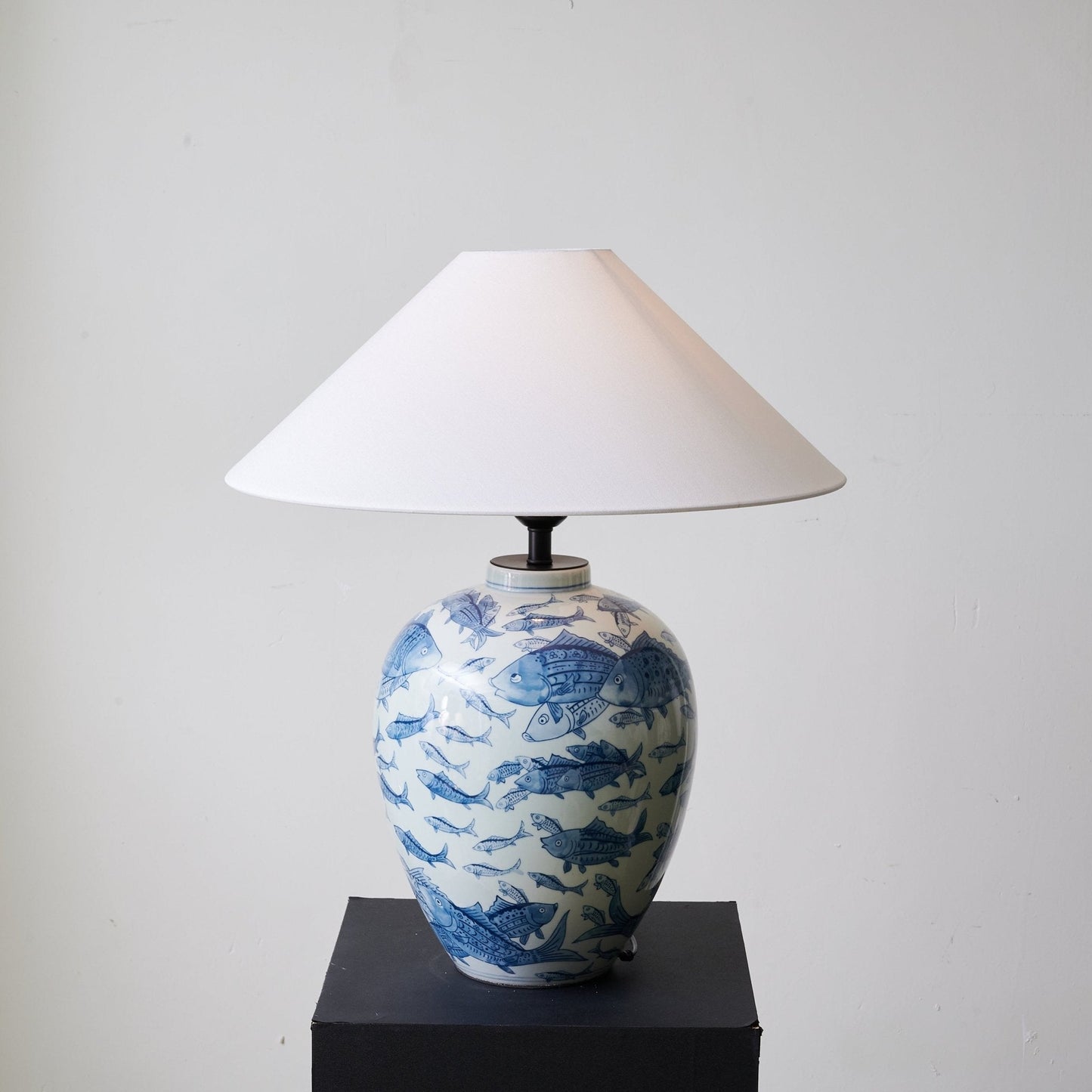 Marina Table Lamp | Porcelain Base | Blue and White