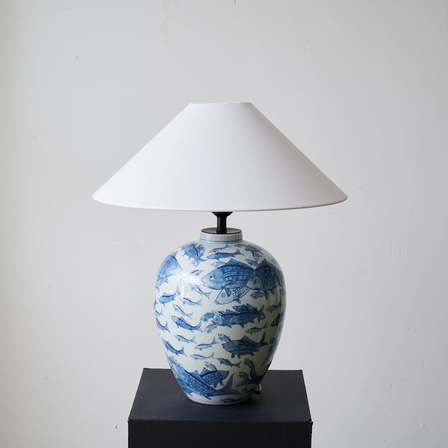 Marina Table Lamp | Porcelain Base | Blue and White