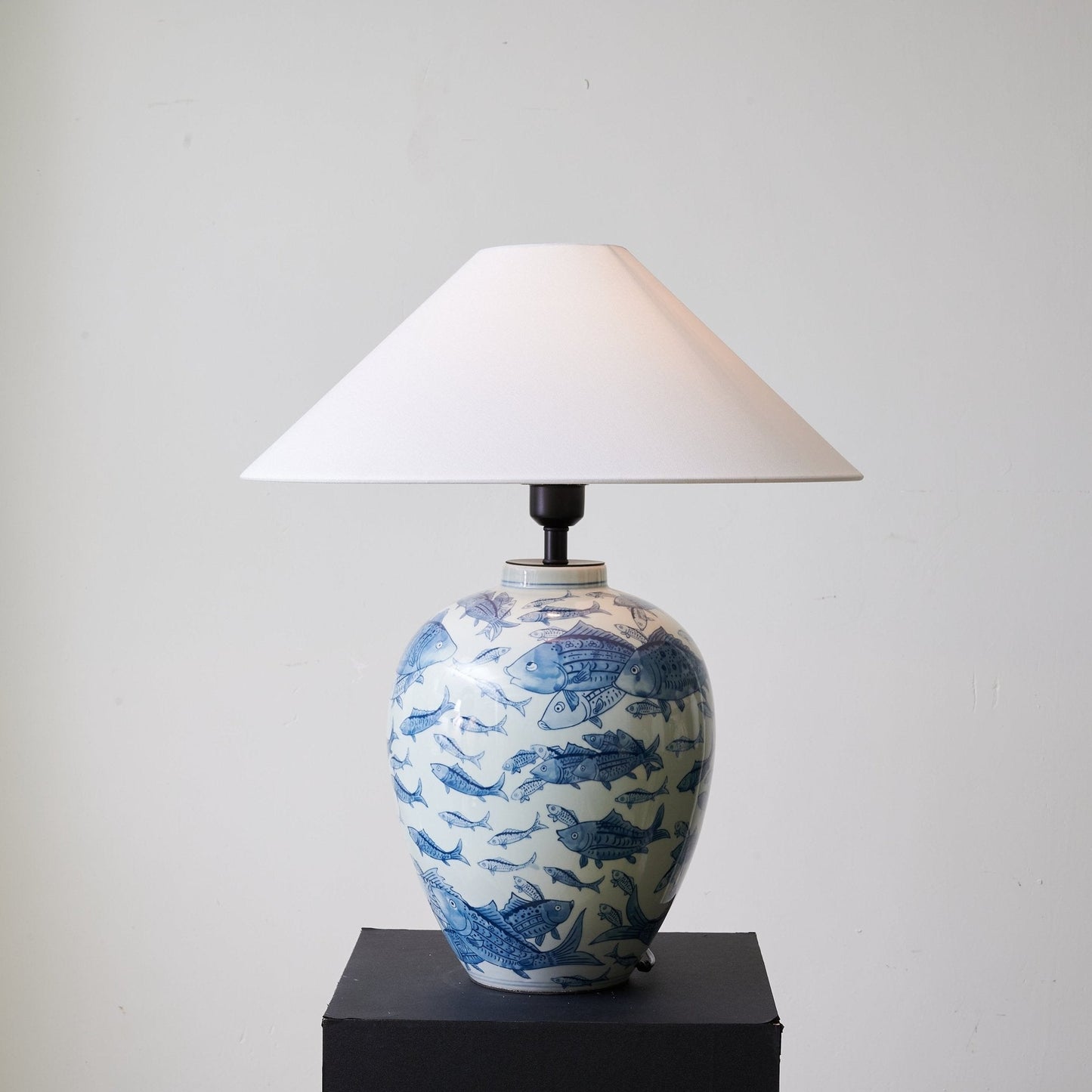 Marina Table Lamp | Porcelain Base | Blue and White