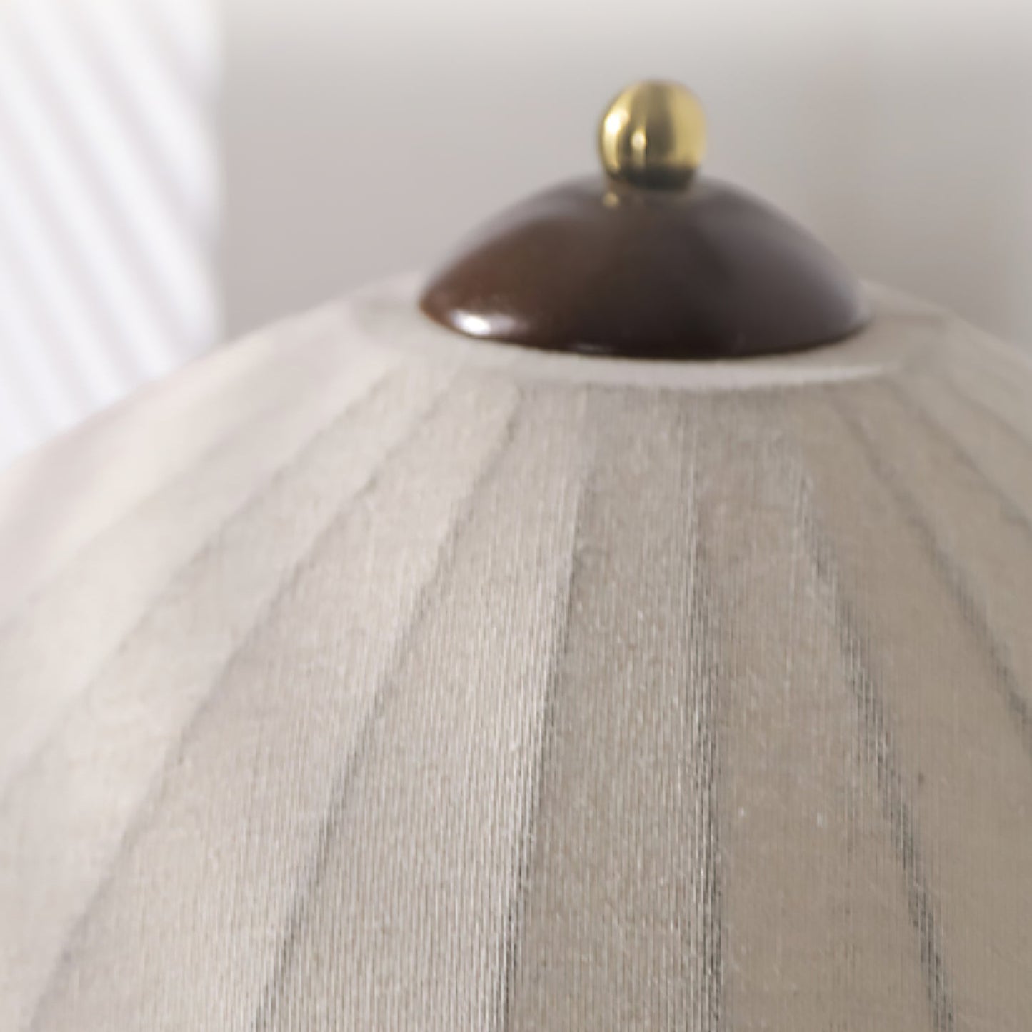 Maris Table Lamp | Wood & Fabric | Walnut & White