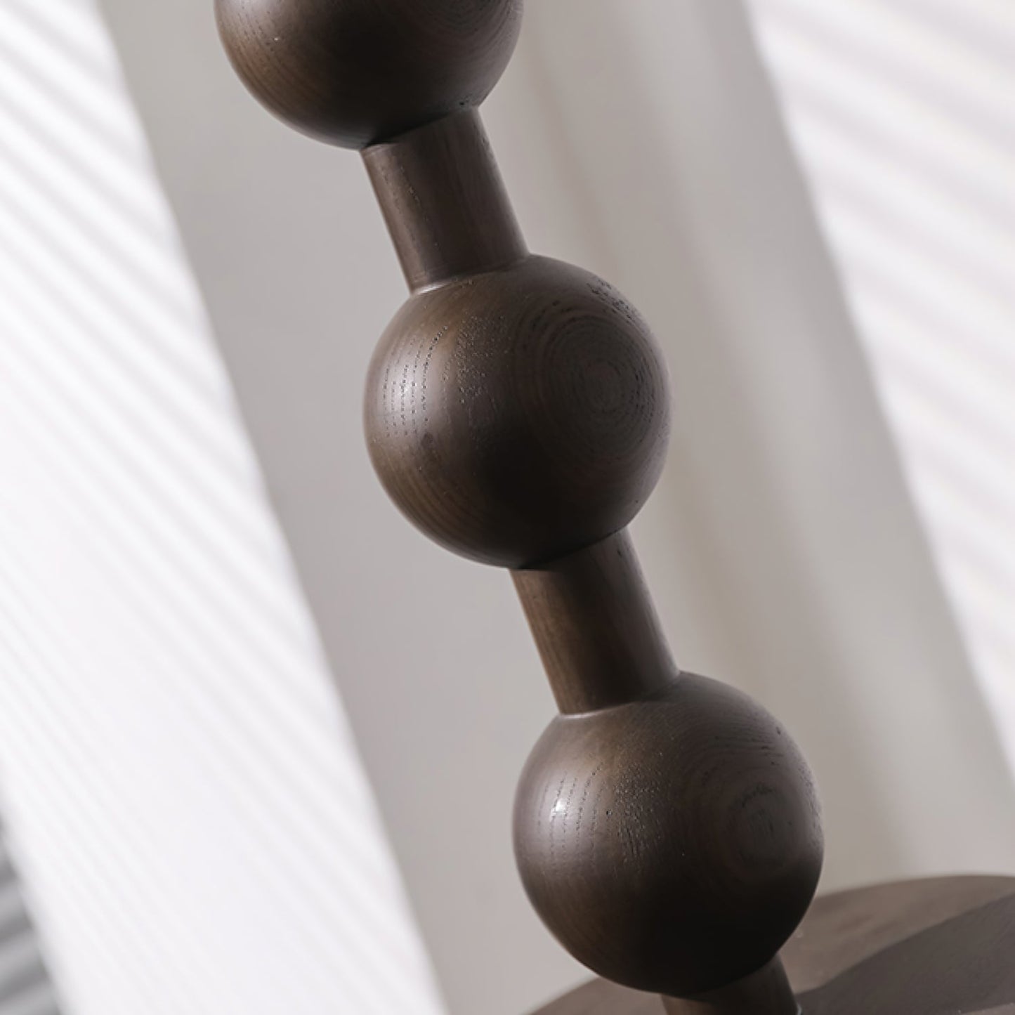Maris Table Lamp | Wood & Fabric | Walnut & White