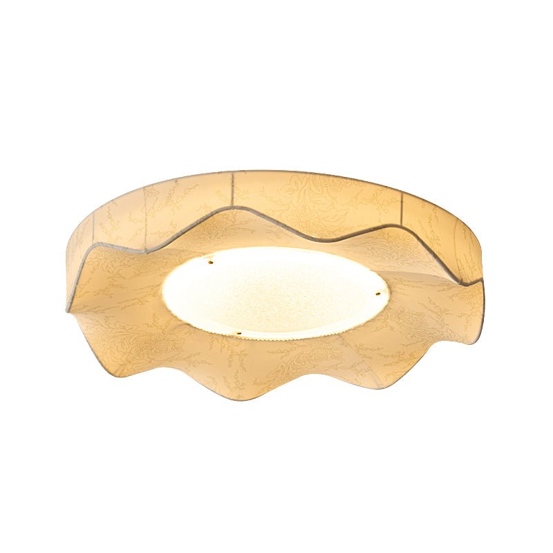 Marisca Ceiling Light | Fabric & Metal | Beige Shade