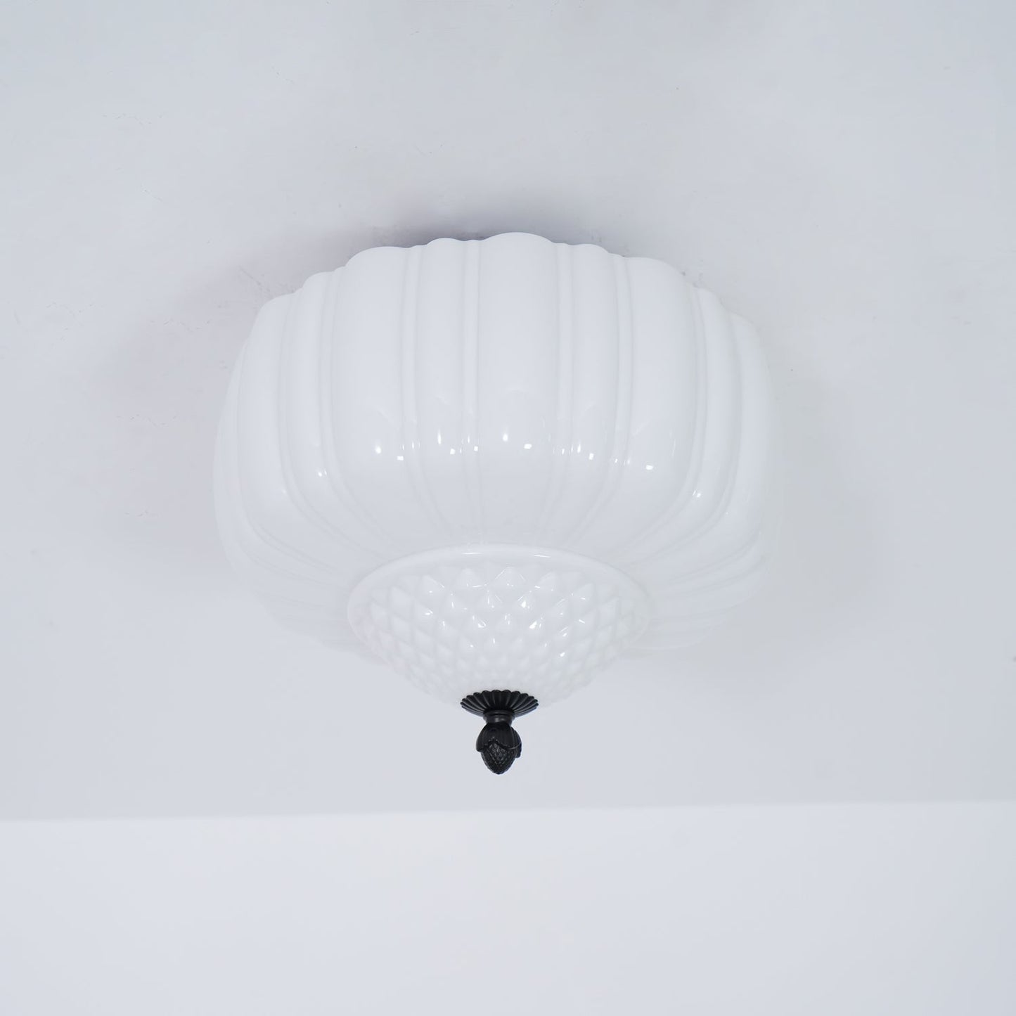 Marlo Ceiling Light | Metal & Glass | Black & White