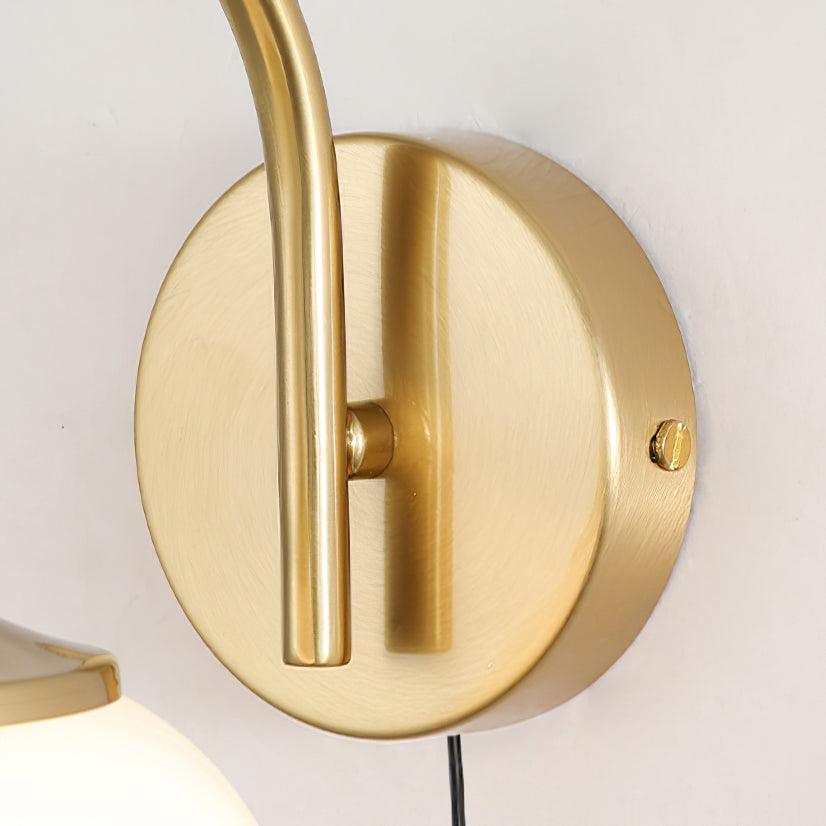 Marshmallow Wall Sconce | Copper & Pink Glass | Set of 2