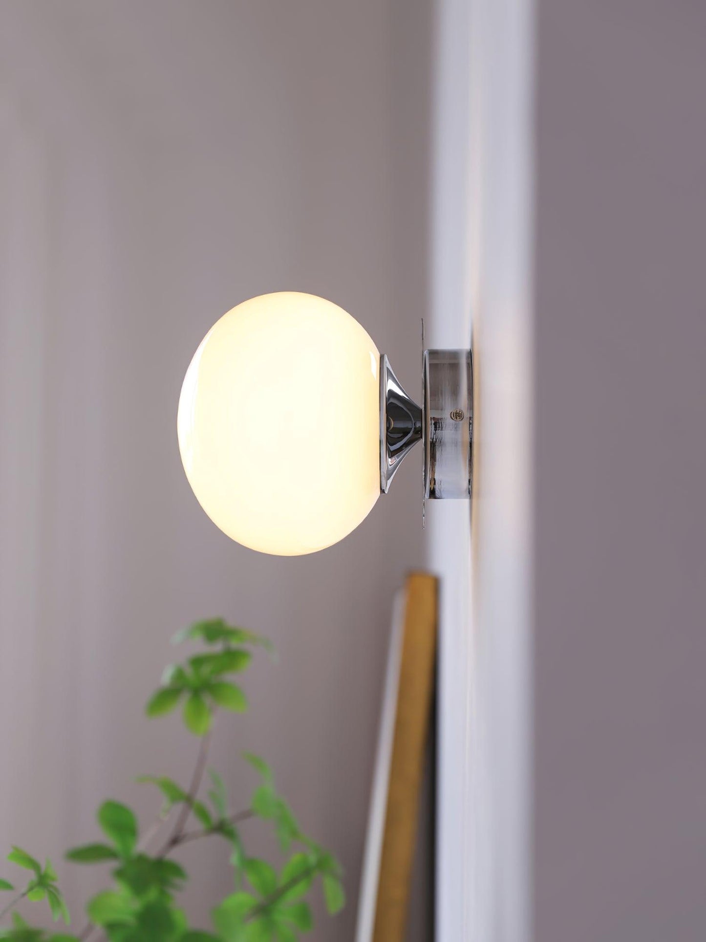 Marshmallow Wall Sconce | Metal & Pink Glass | 20cm Diameter