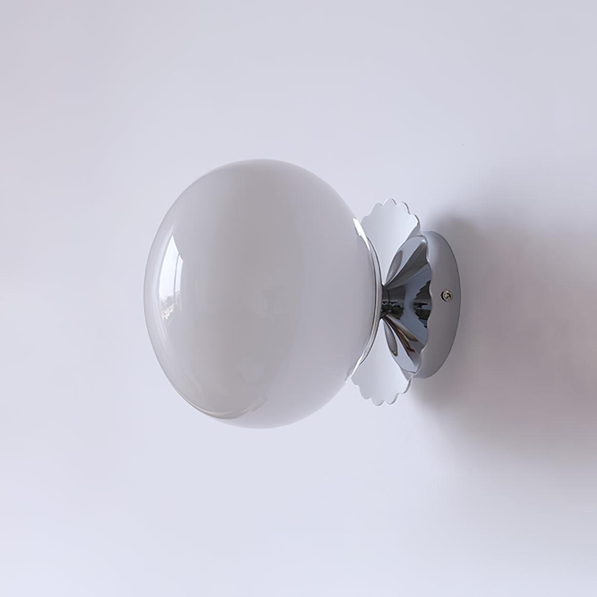 Marshmallow Wall Sconce | Metal & Pink Glass | 20cm Diameter