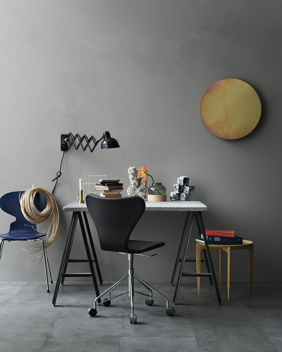 Maxon Wall Lamp | Adjustable Scissor Arm | Black or White