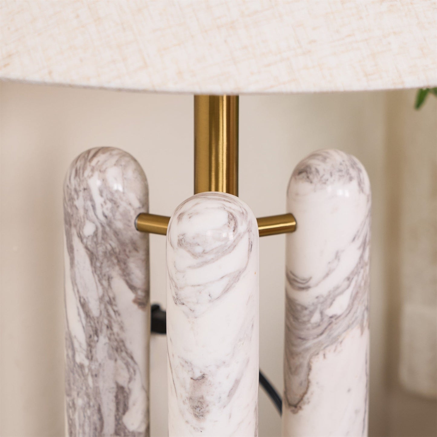 Lloyd Table Lamp | Marble & Metal | White