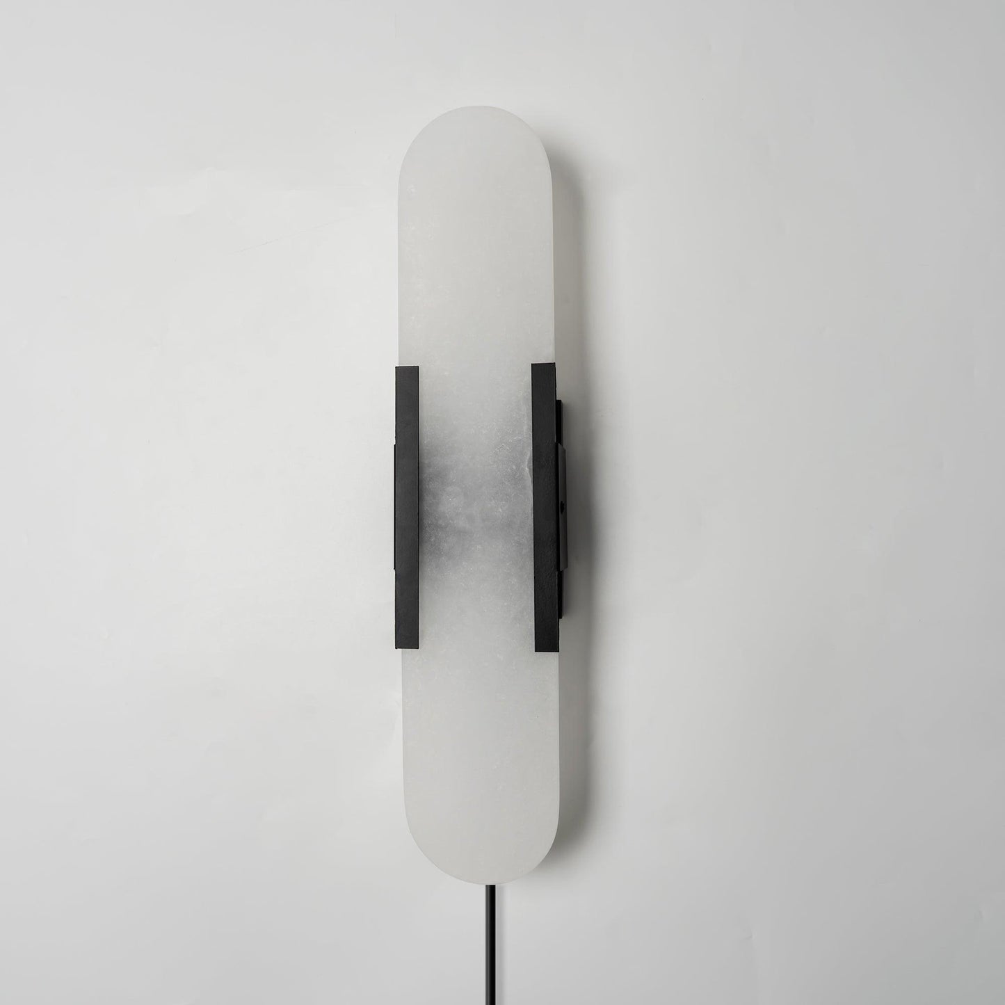 Melange Elongated Sconce | Alabaster & Brass | Wall Lamp