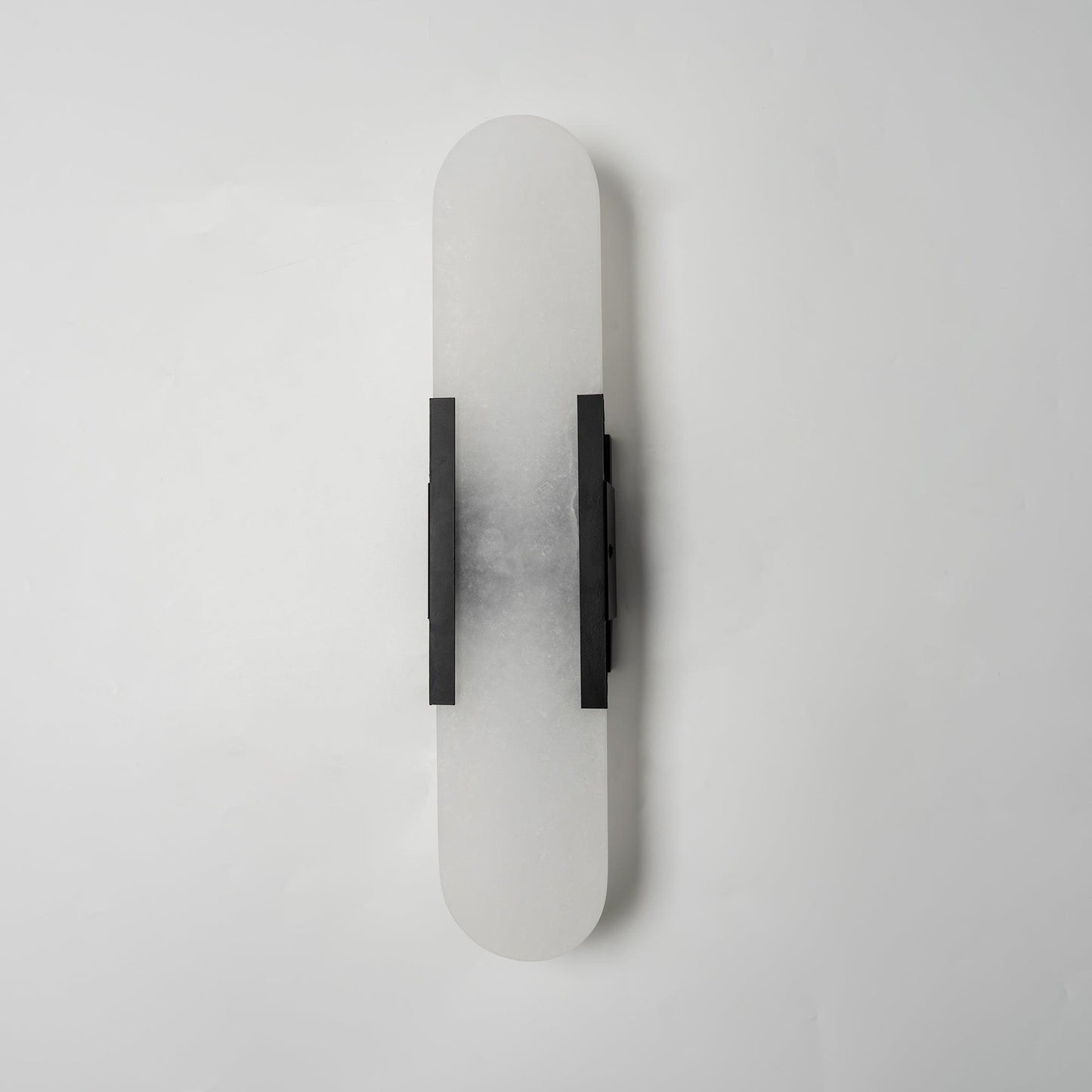 Alabaster Wall Lamp Set | Hand-Crafted Brass Accents | 2 Lights