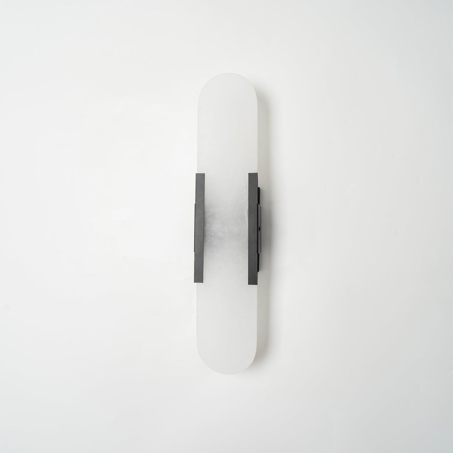 Alabaster Wall Lamp Set | Hand-Crafted Brass Accents | 2 Lights