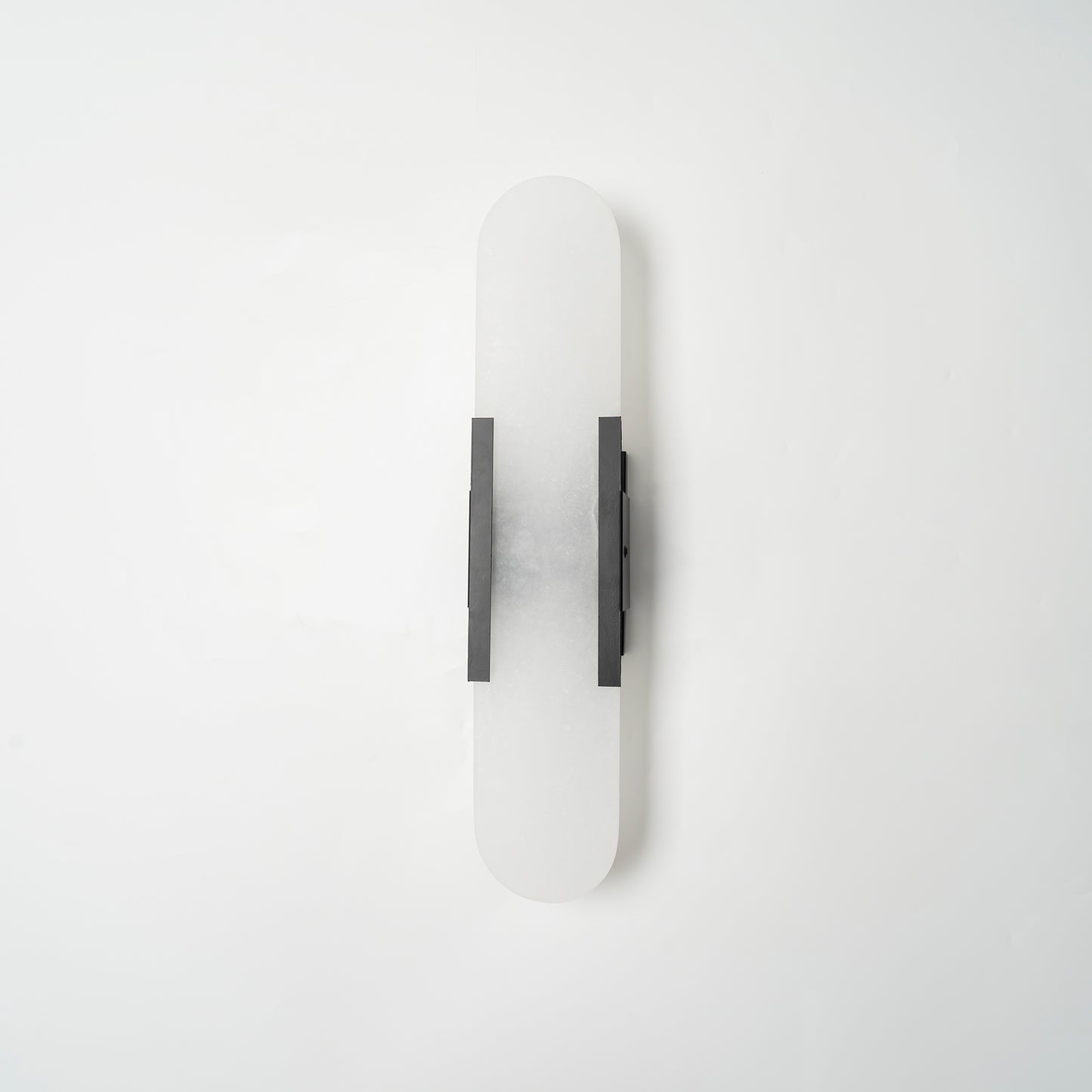 Alabaster Wall Lamp Set | Hand-Crafted Brass Accents | 2 Lights