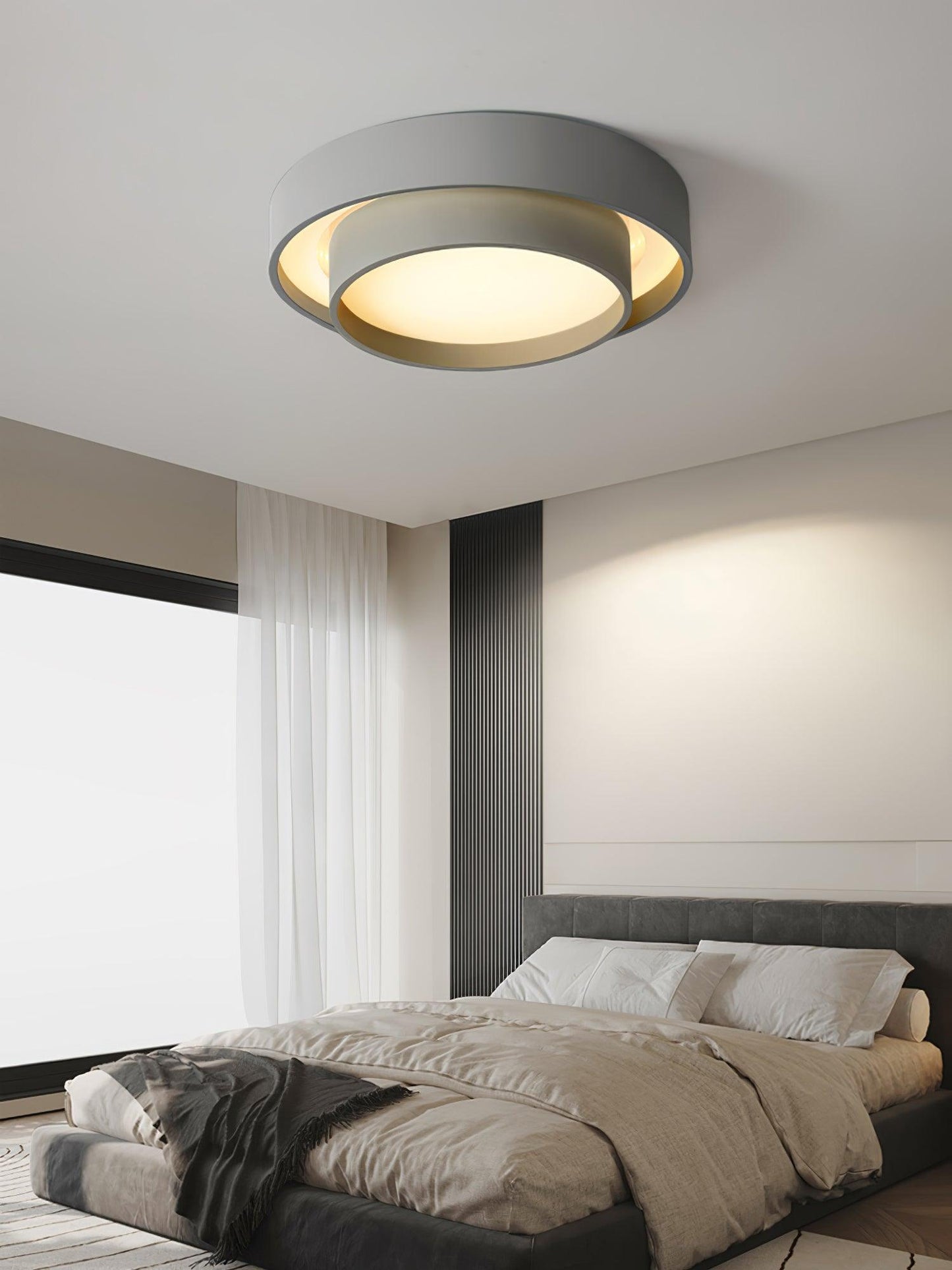 Melody Ceiling Lamp | Integrated LED | White, Grey, Black