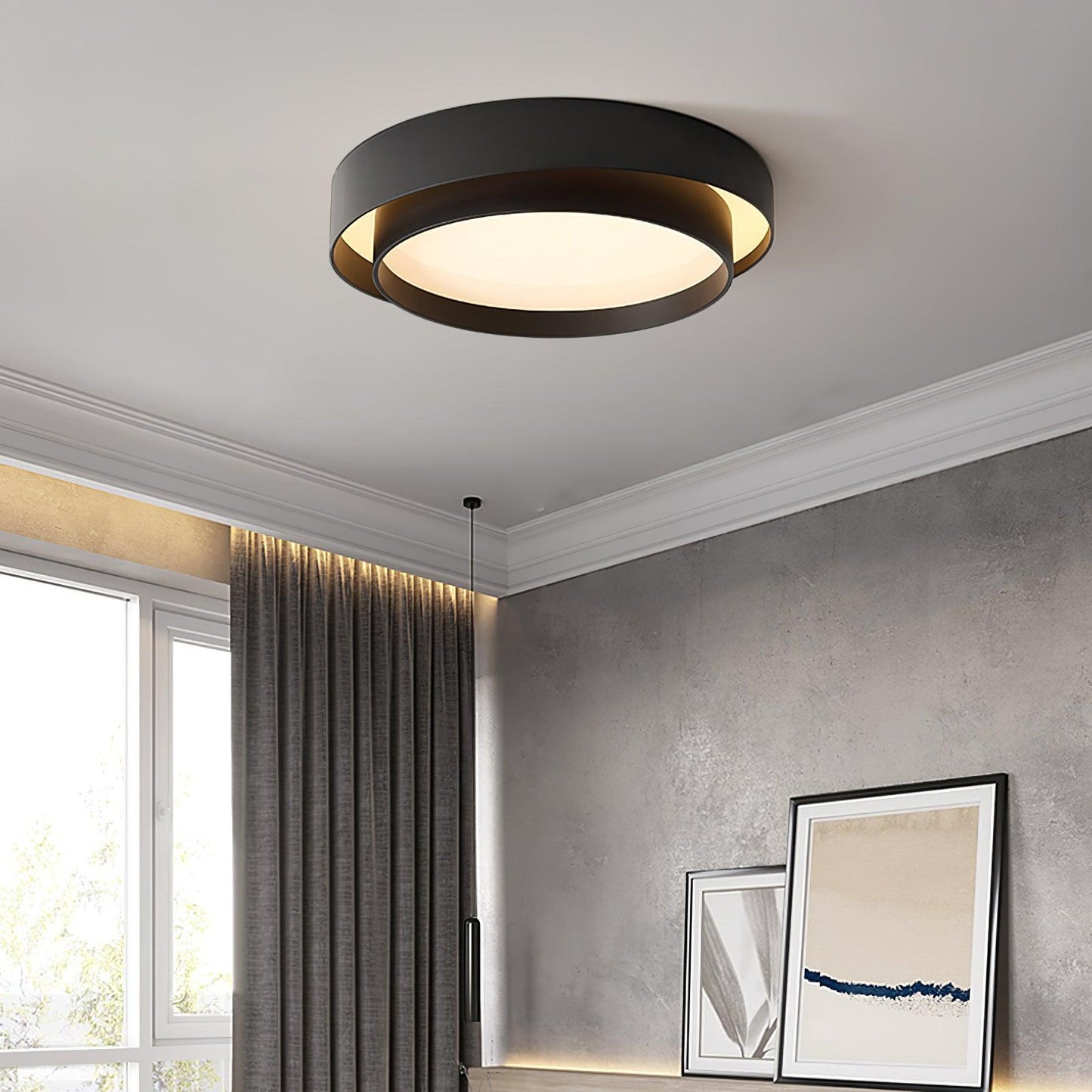 Melody Ceiling Lamp | Integrated LED | White, Grey, Black