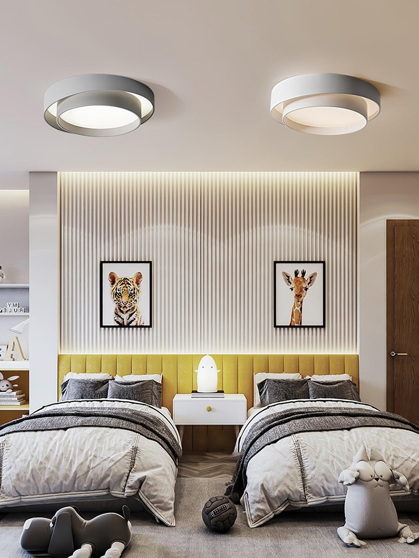 Melody Ceiling Lamp | Integrated LED | White, Grey, Black