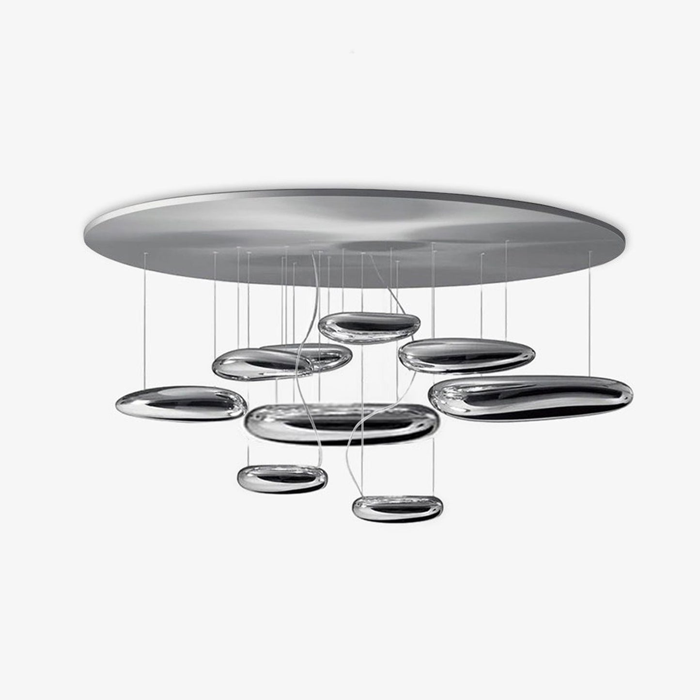 Mercury Ceiling Lamp | Aluminum | Bright Chrome