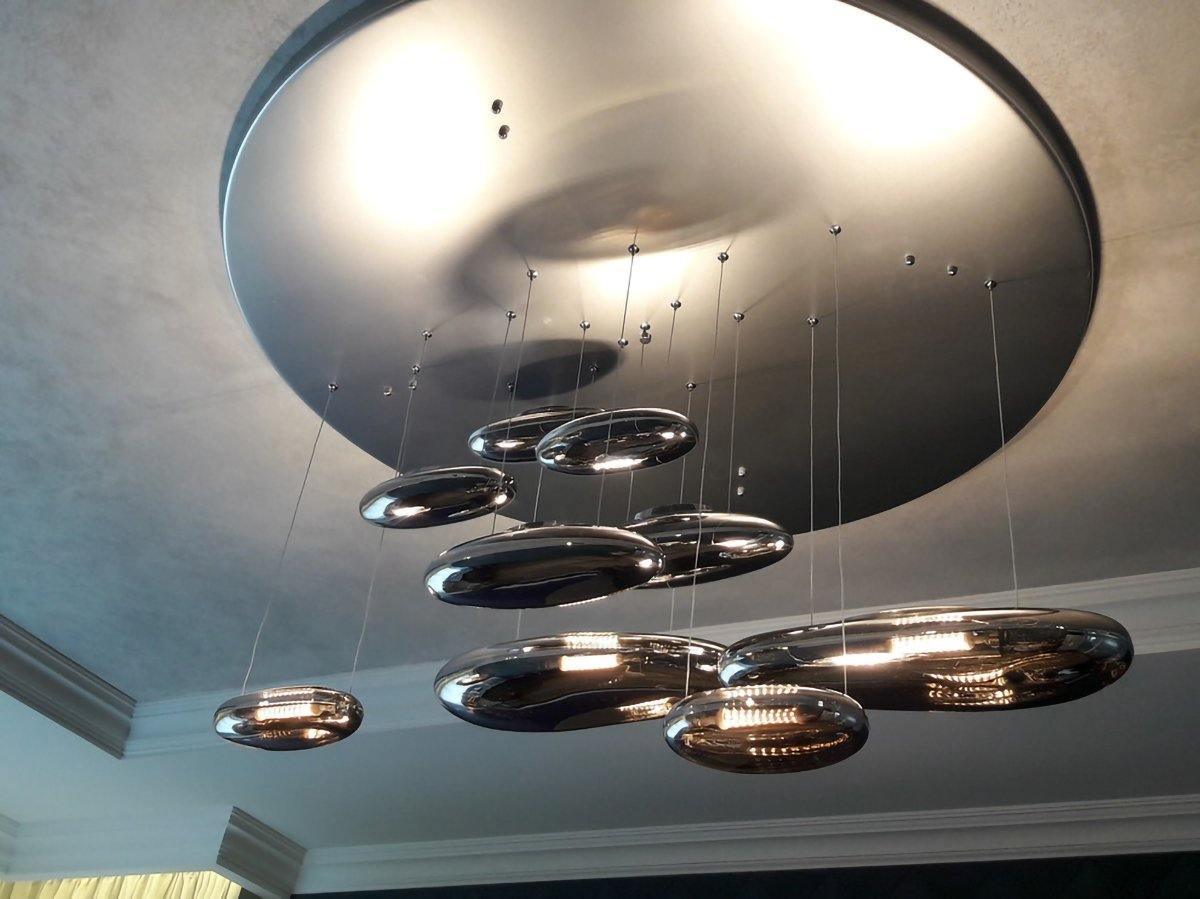 Mercury Ceiling Lamp | Aluminum | Bright Chrome