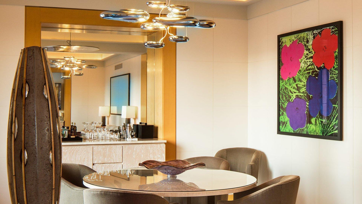 Mercury Ceiling Lamp | Aluminum | Bright Chrome
